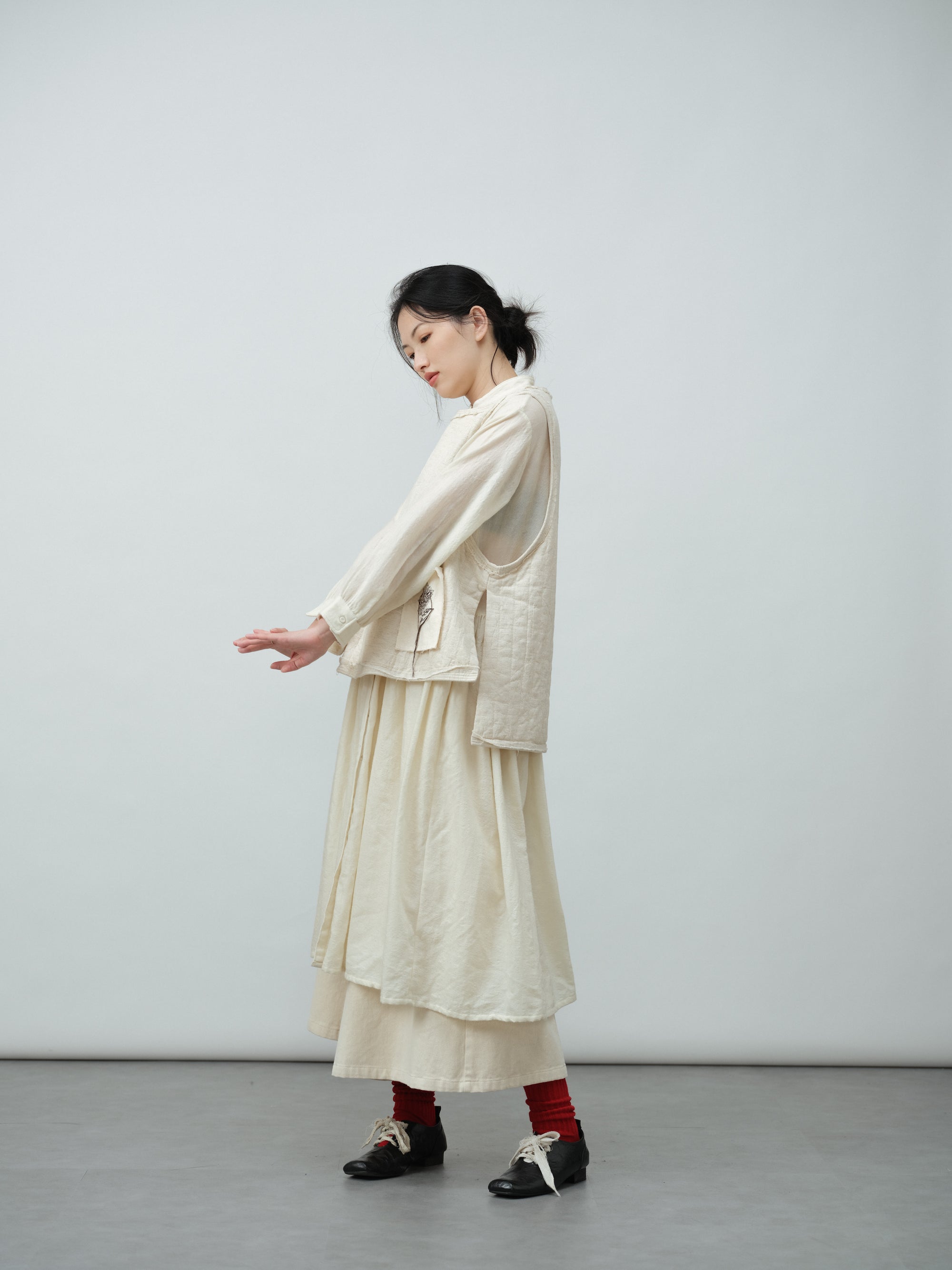 リボンワイドスカンツ