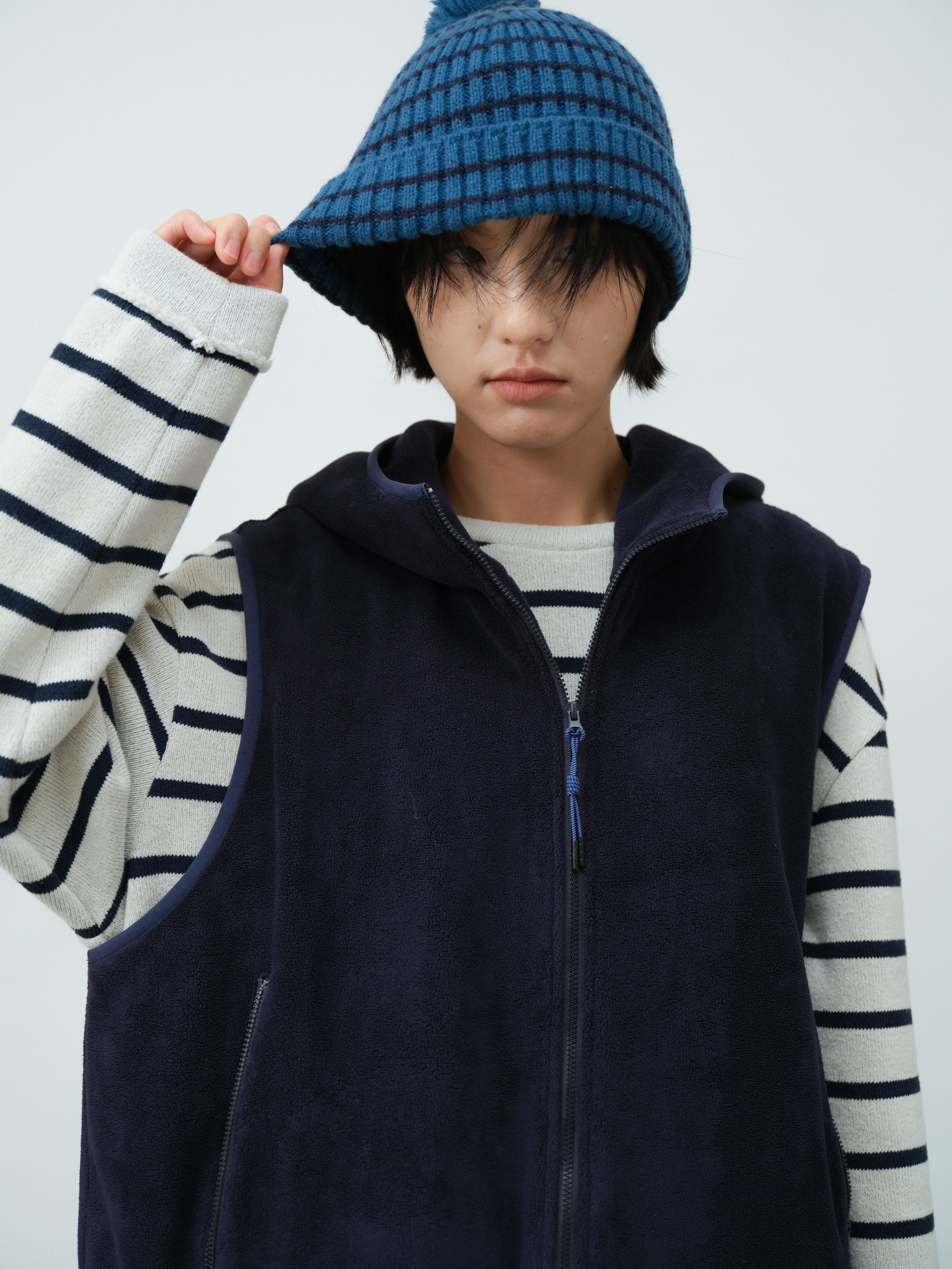 ボーダークルーネックスウェット