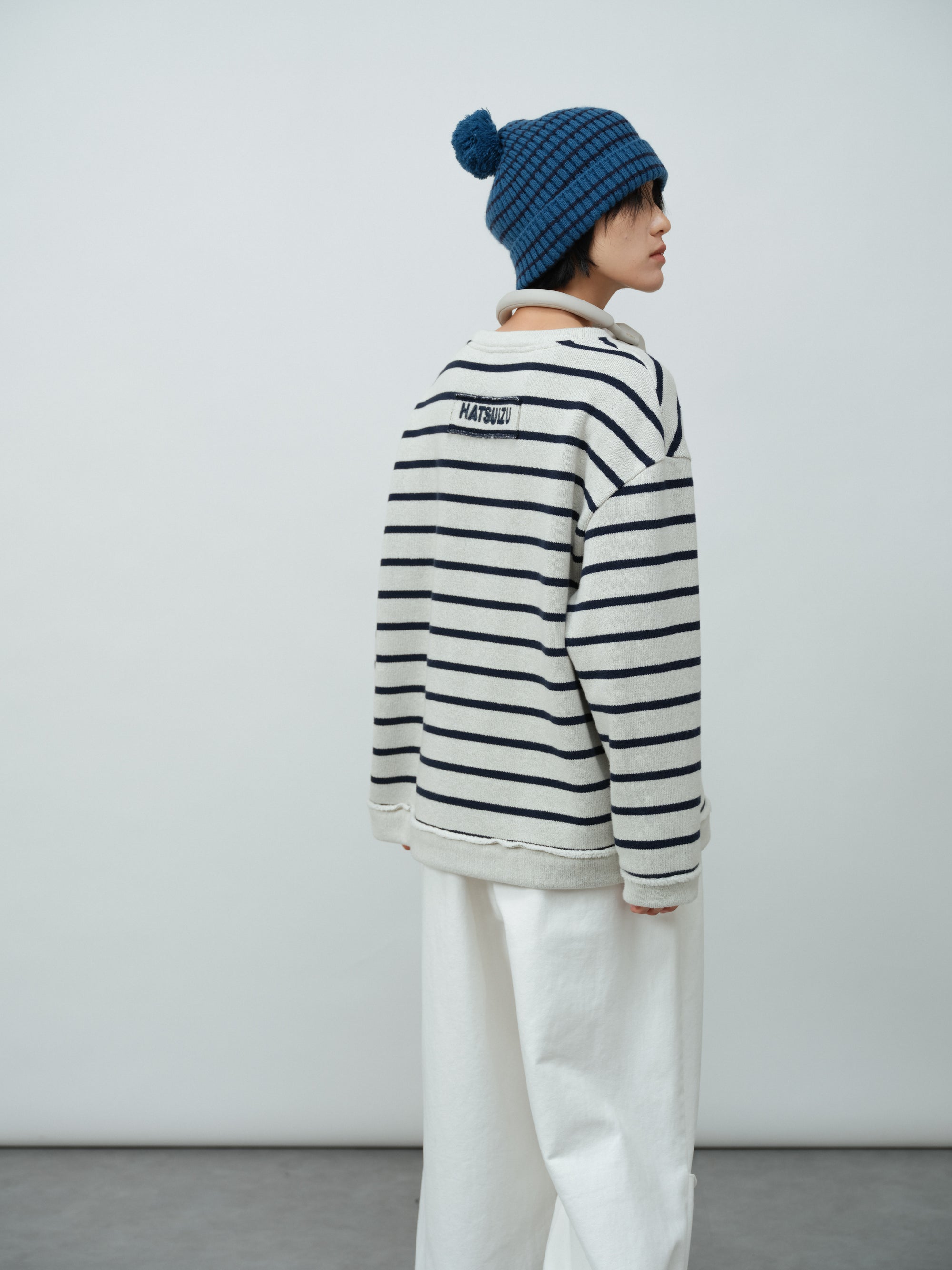 ボーダークルーネックスウェット