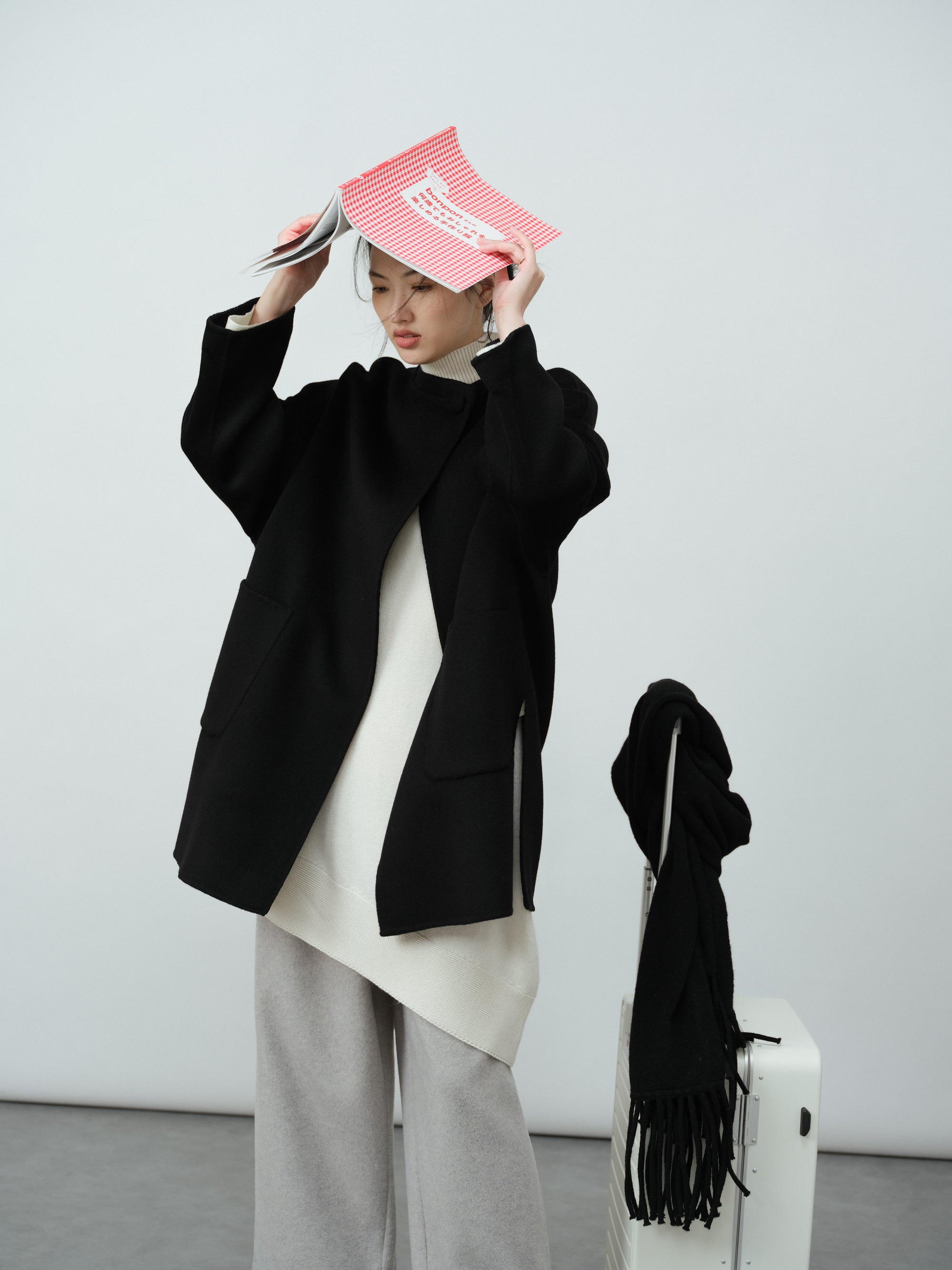 ノースリーブハイネックベスト