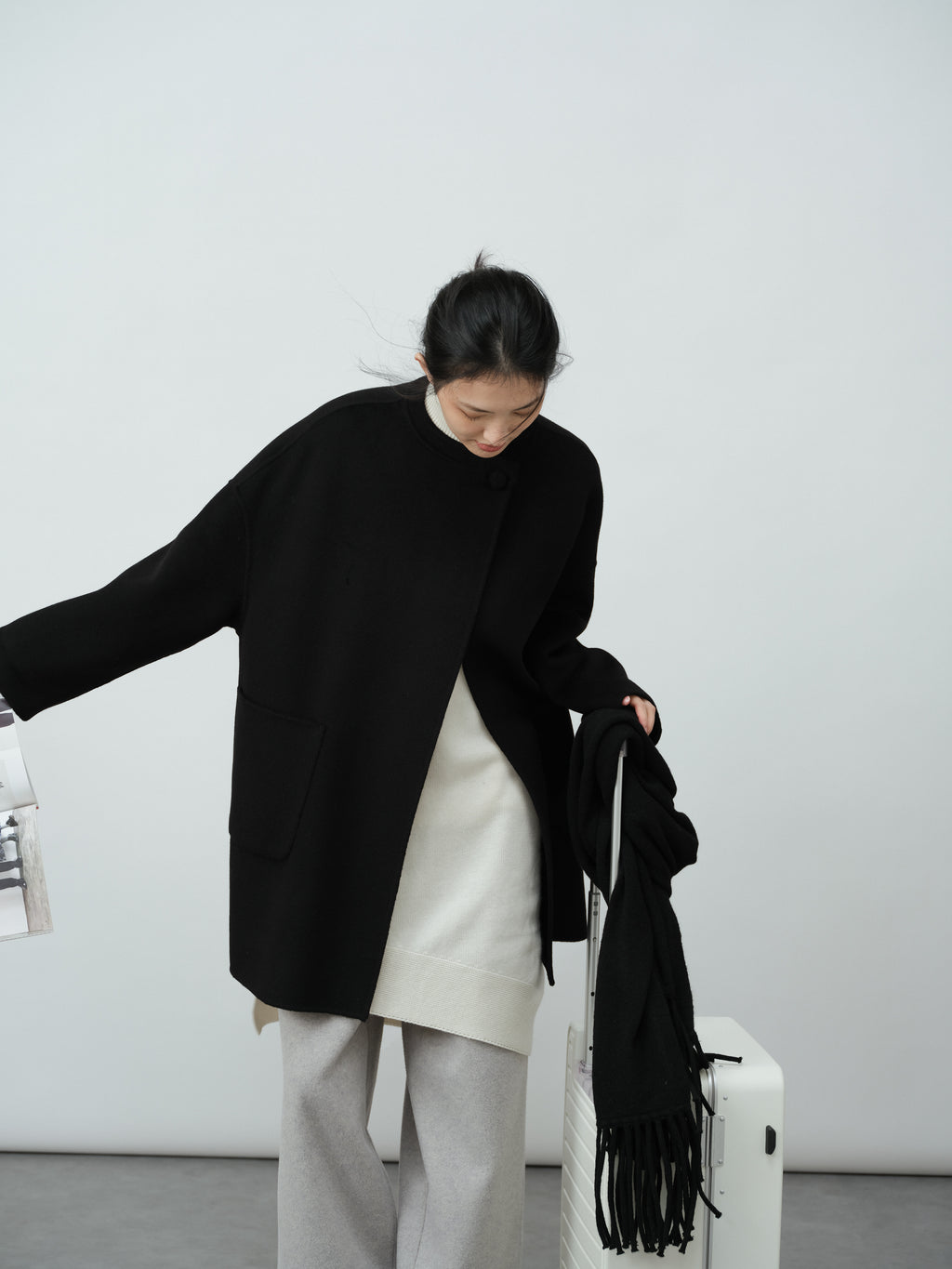 通勤ストレートパンツ