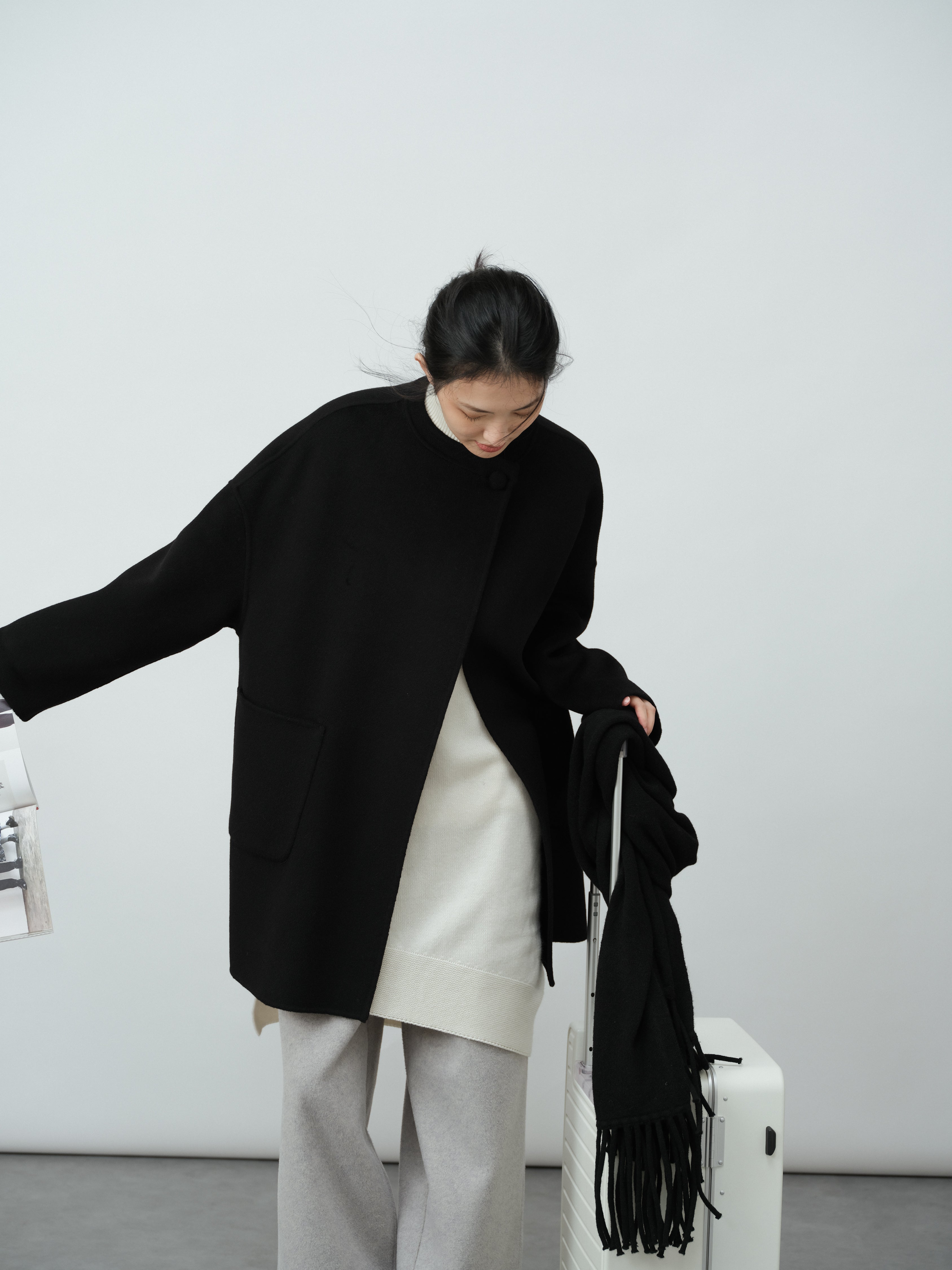 通勤ストレートパンツ