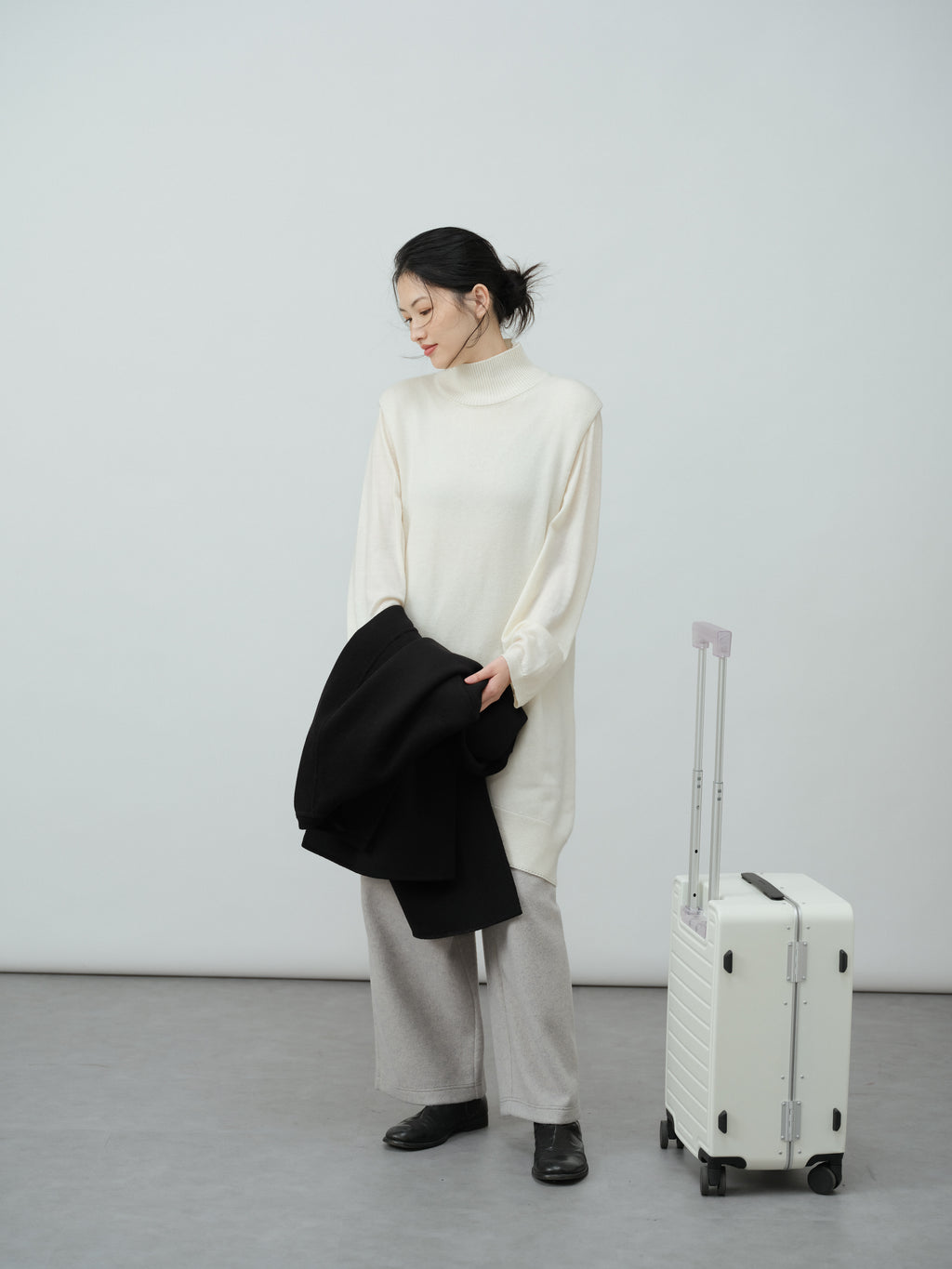 通勤ストレートパンツ