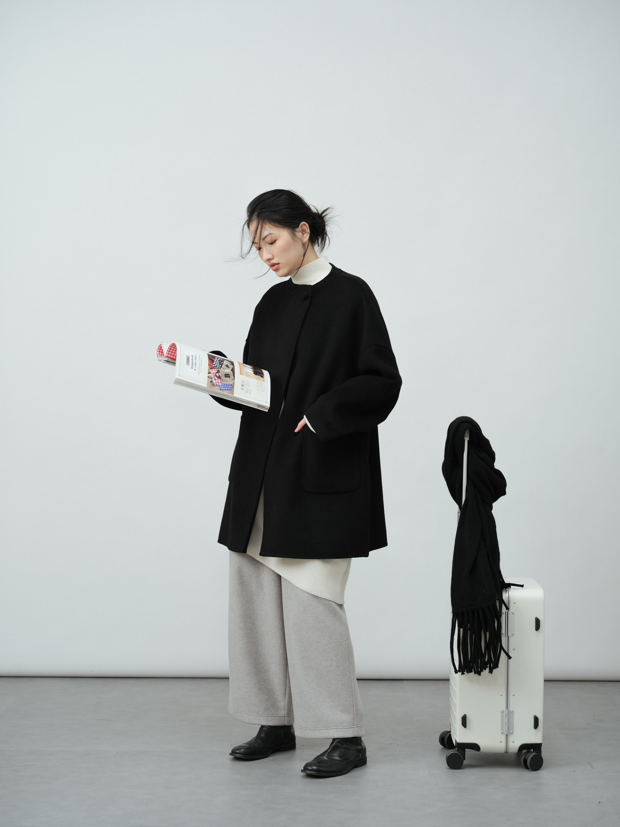 通勤ストレートパンツ