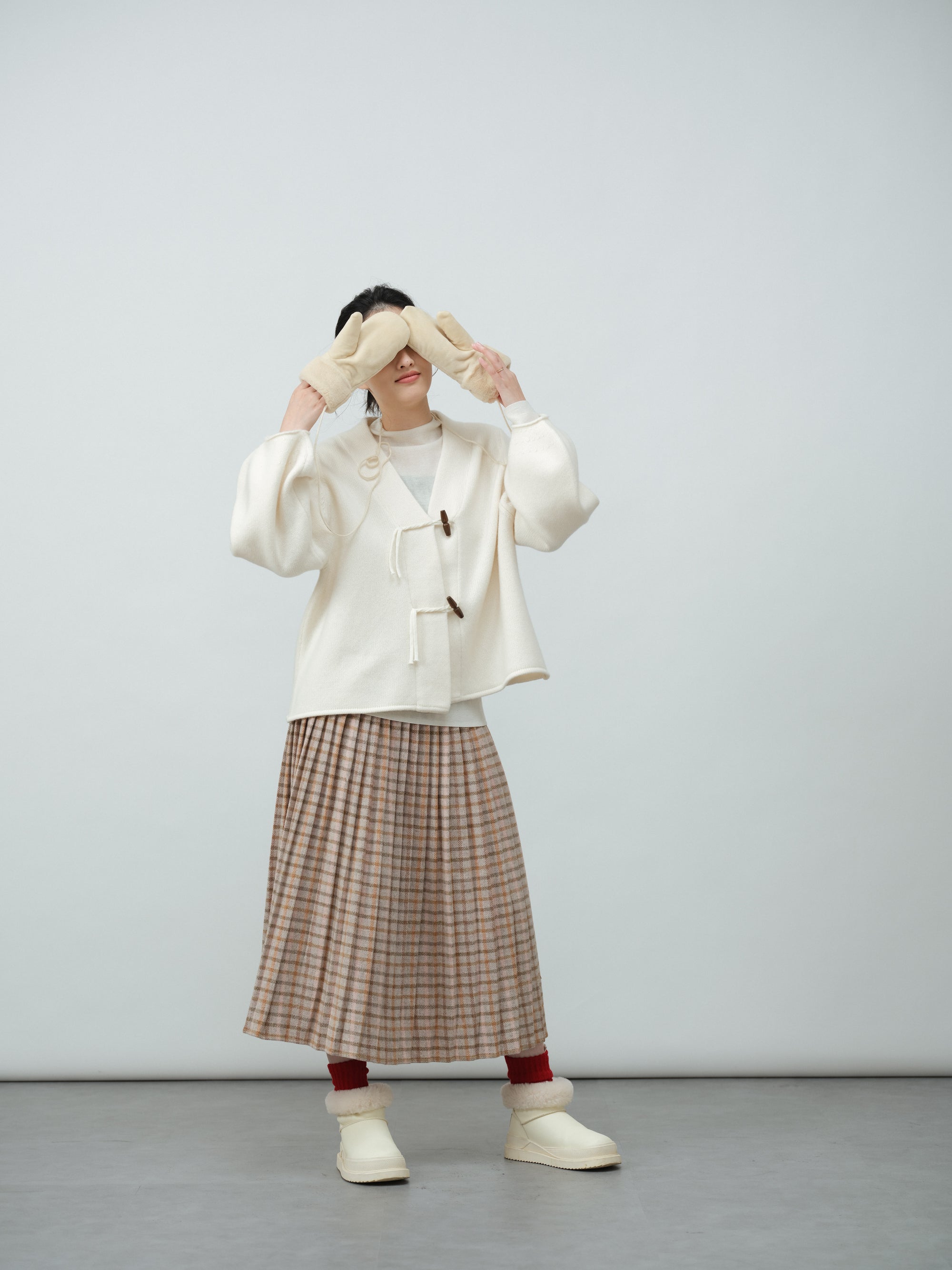 ウールプリーツスカート