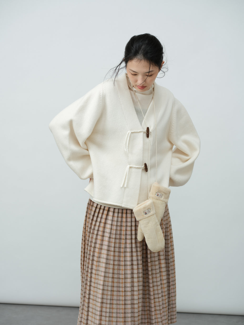 ウールプリーツスカート