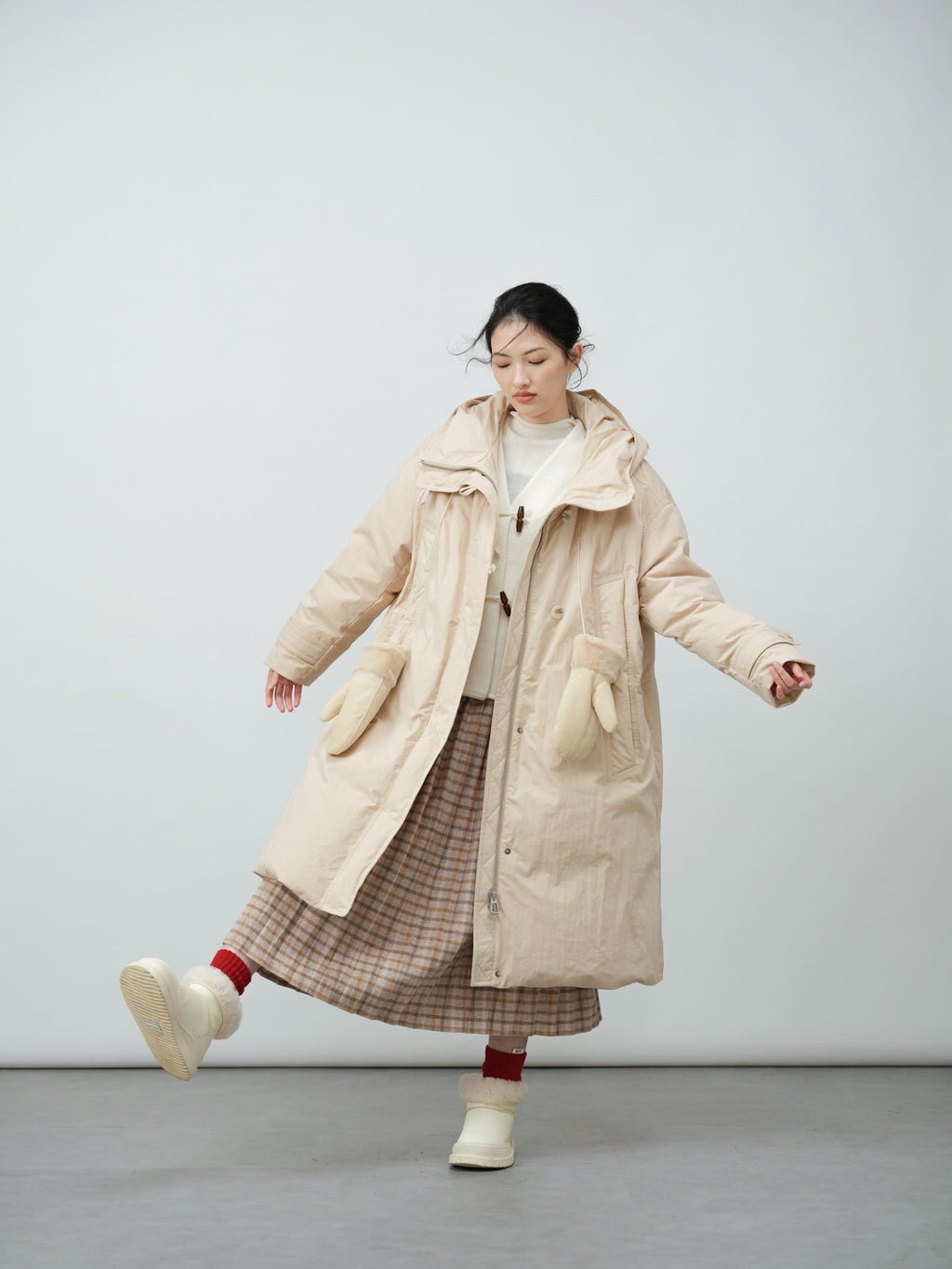 ウールプリーツスカート