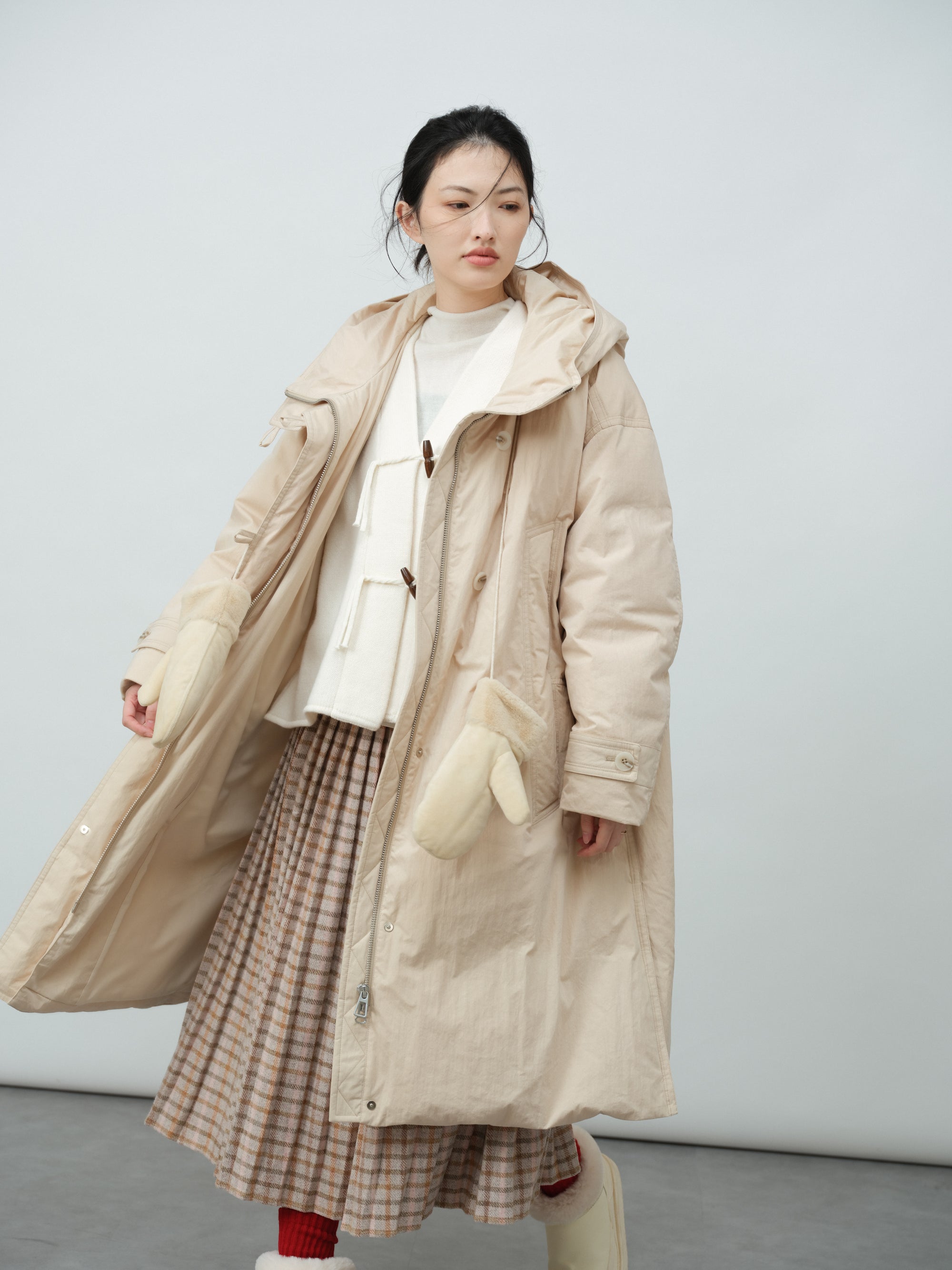 ウールプリーツスカート