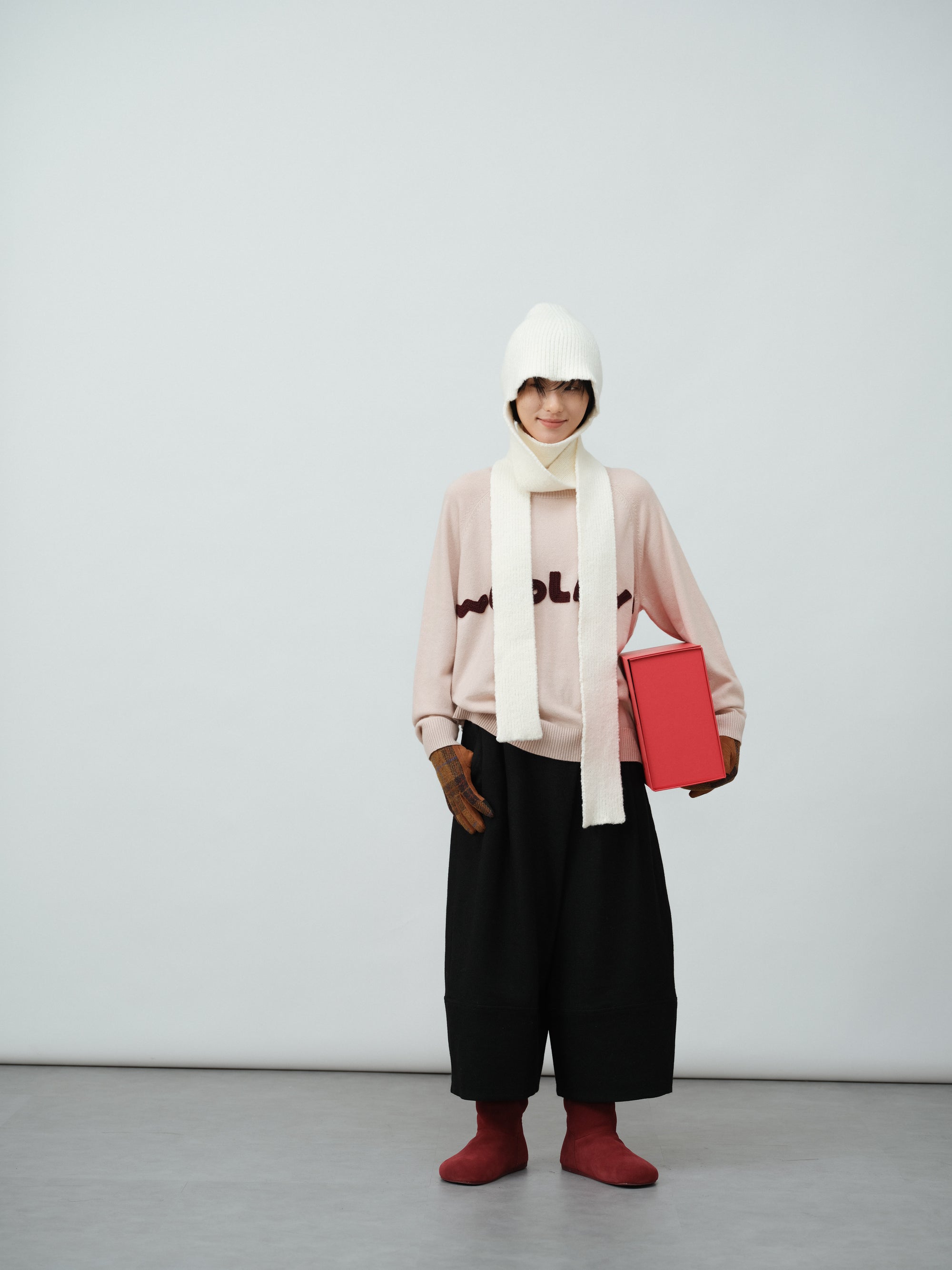 ウールワイドパンツ