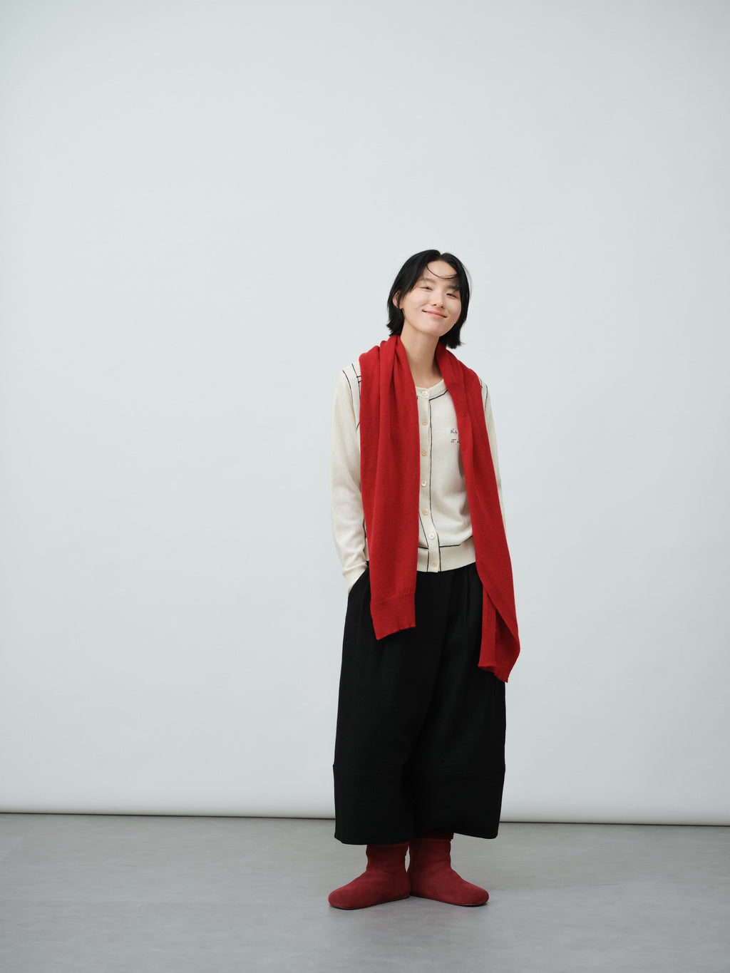 ウールワイドパンツ