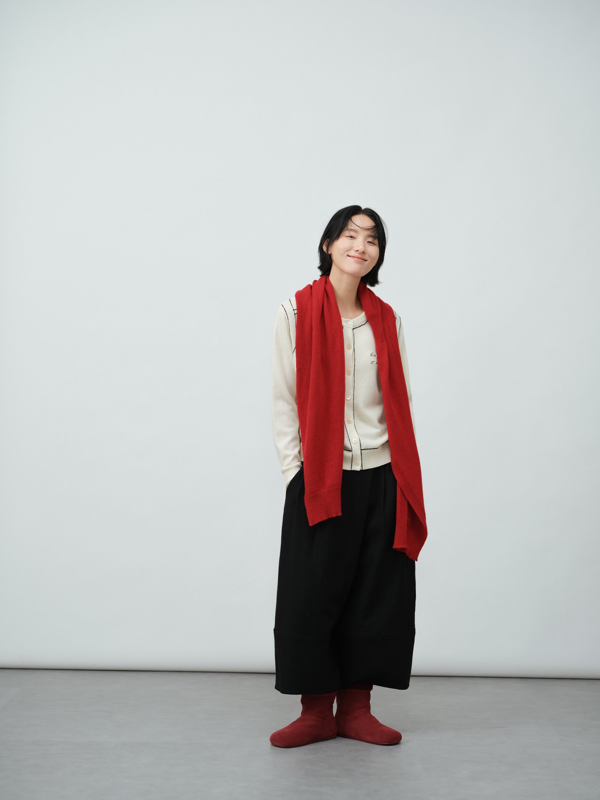 ウールワイドパンツ