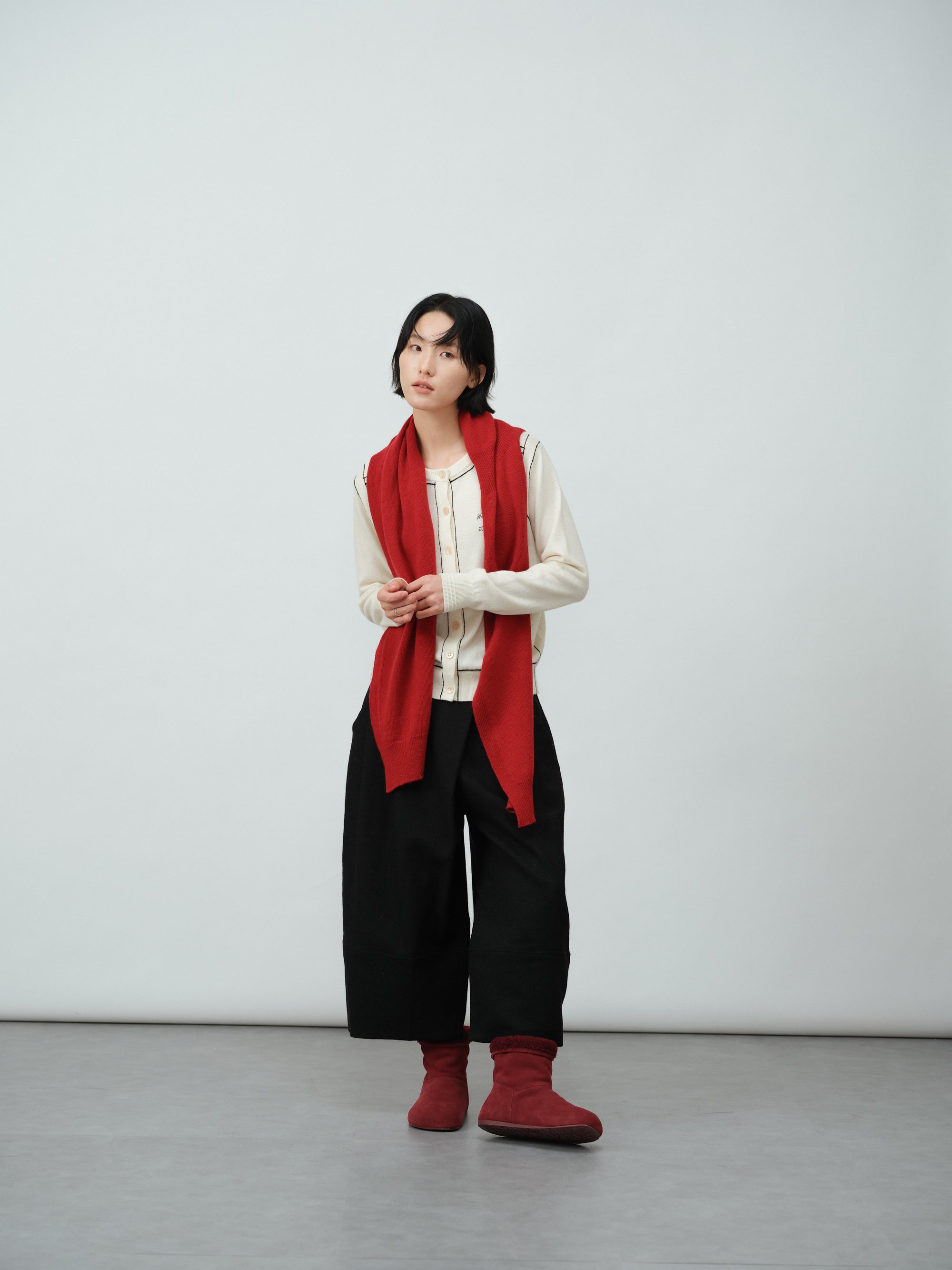 ウールワイドパンツ