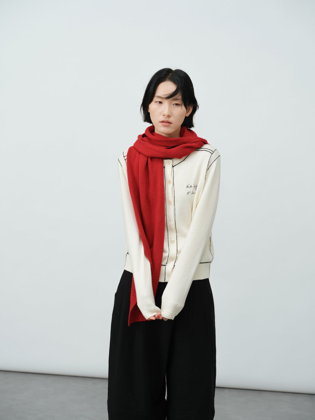 ウールワイドパンツ