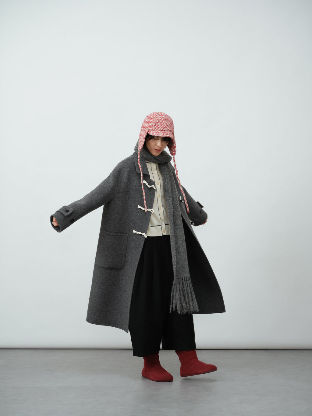 ウールワイドパンツ