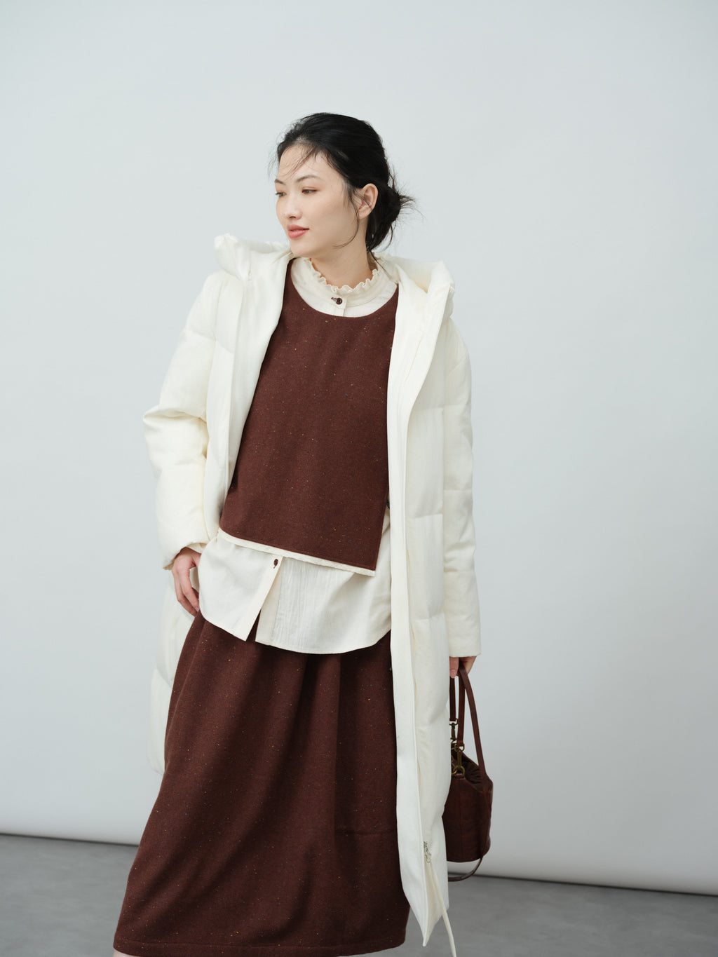 エッグシルエットスカート