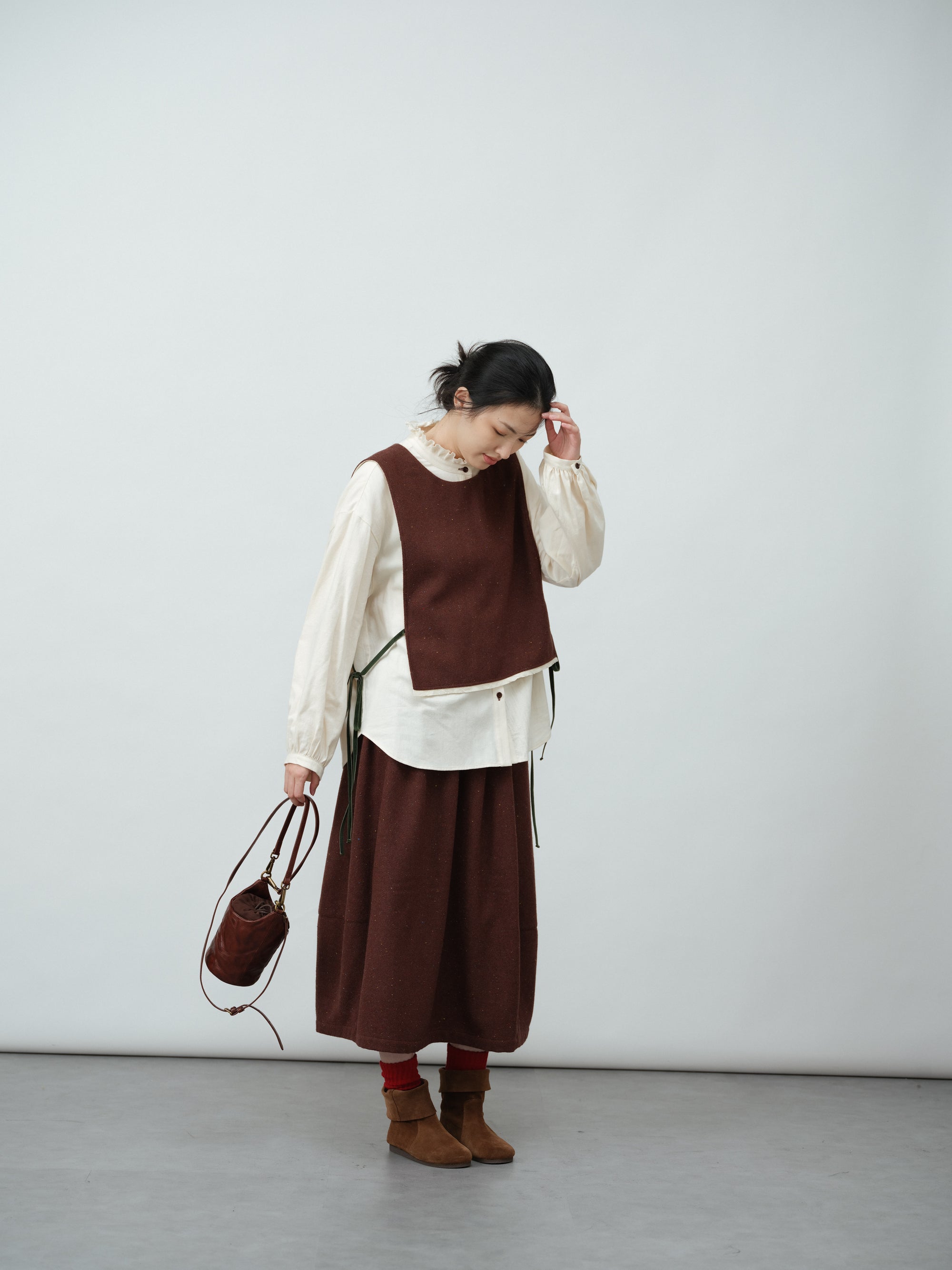 エッグシルエットスカート