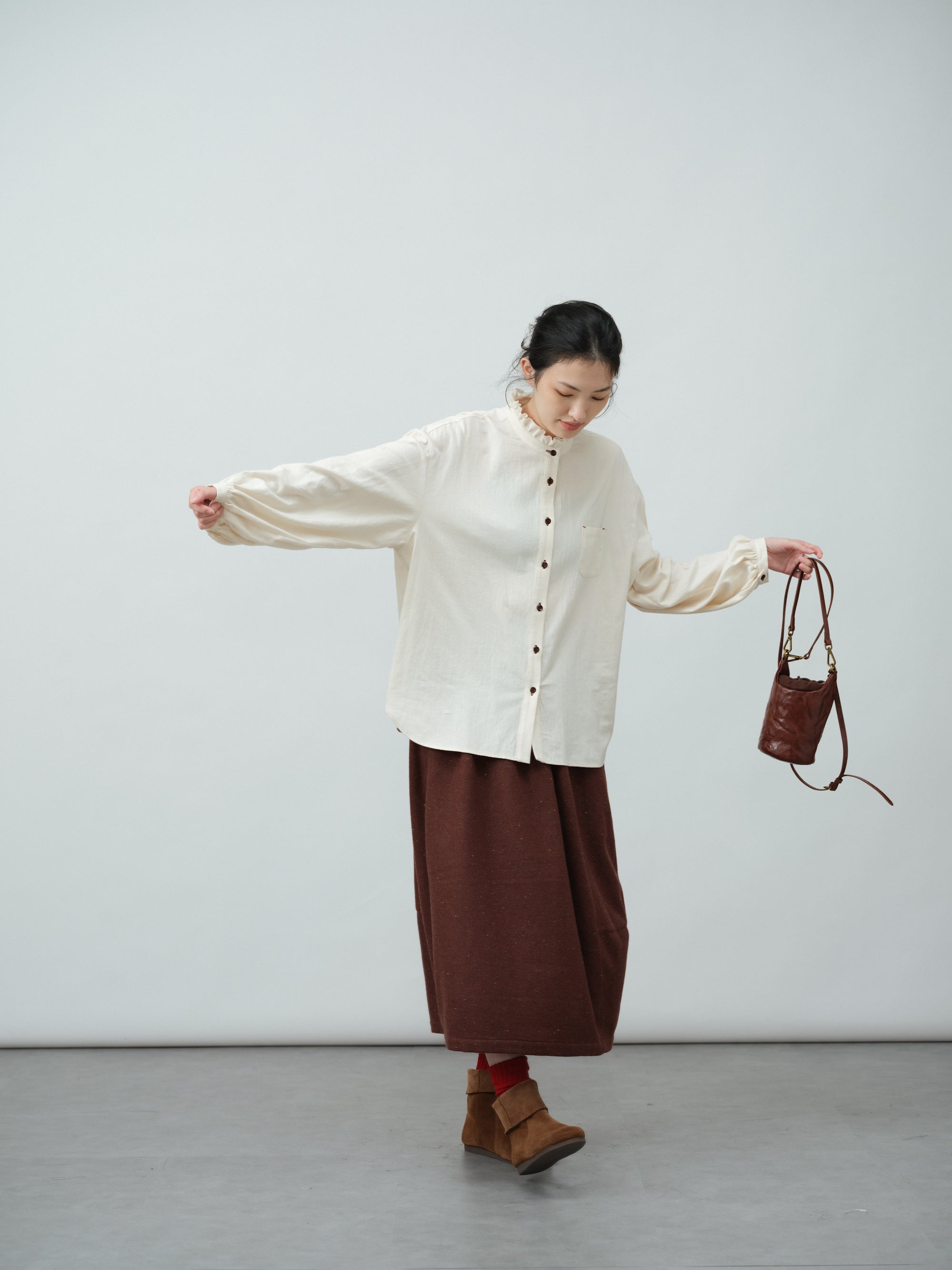 エッグシルエットスカート