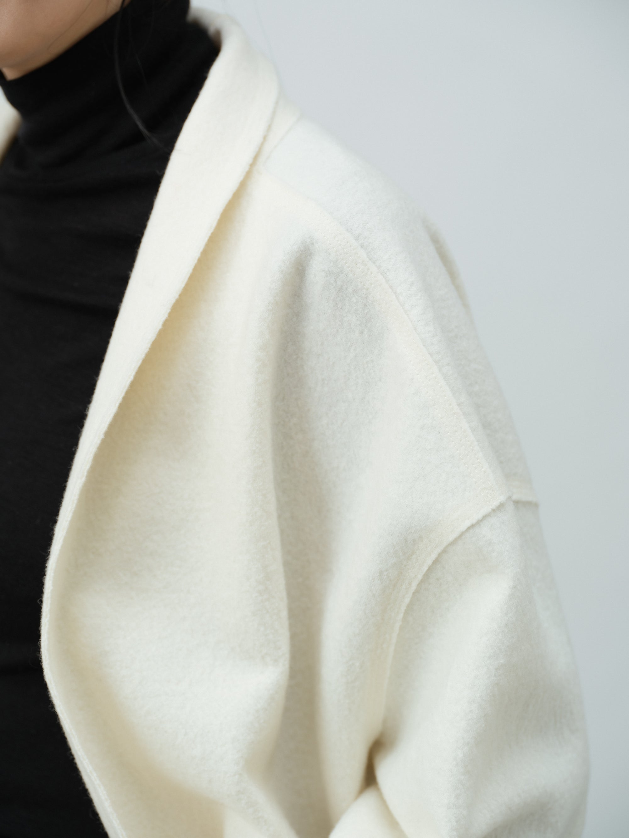 ハイネックウールトップス