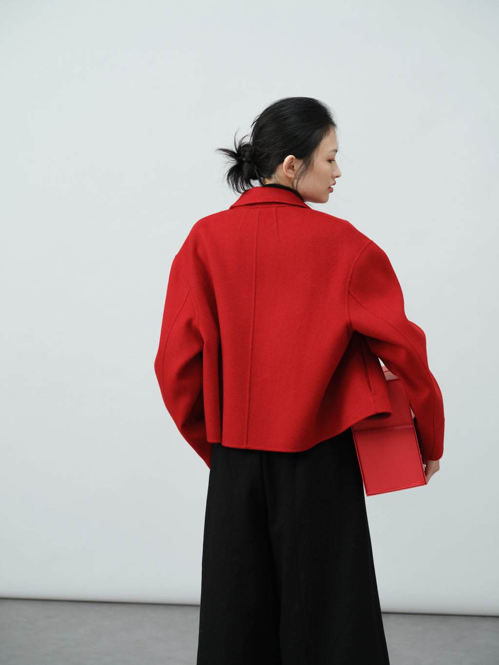 ショートウールジャケット(襟付)