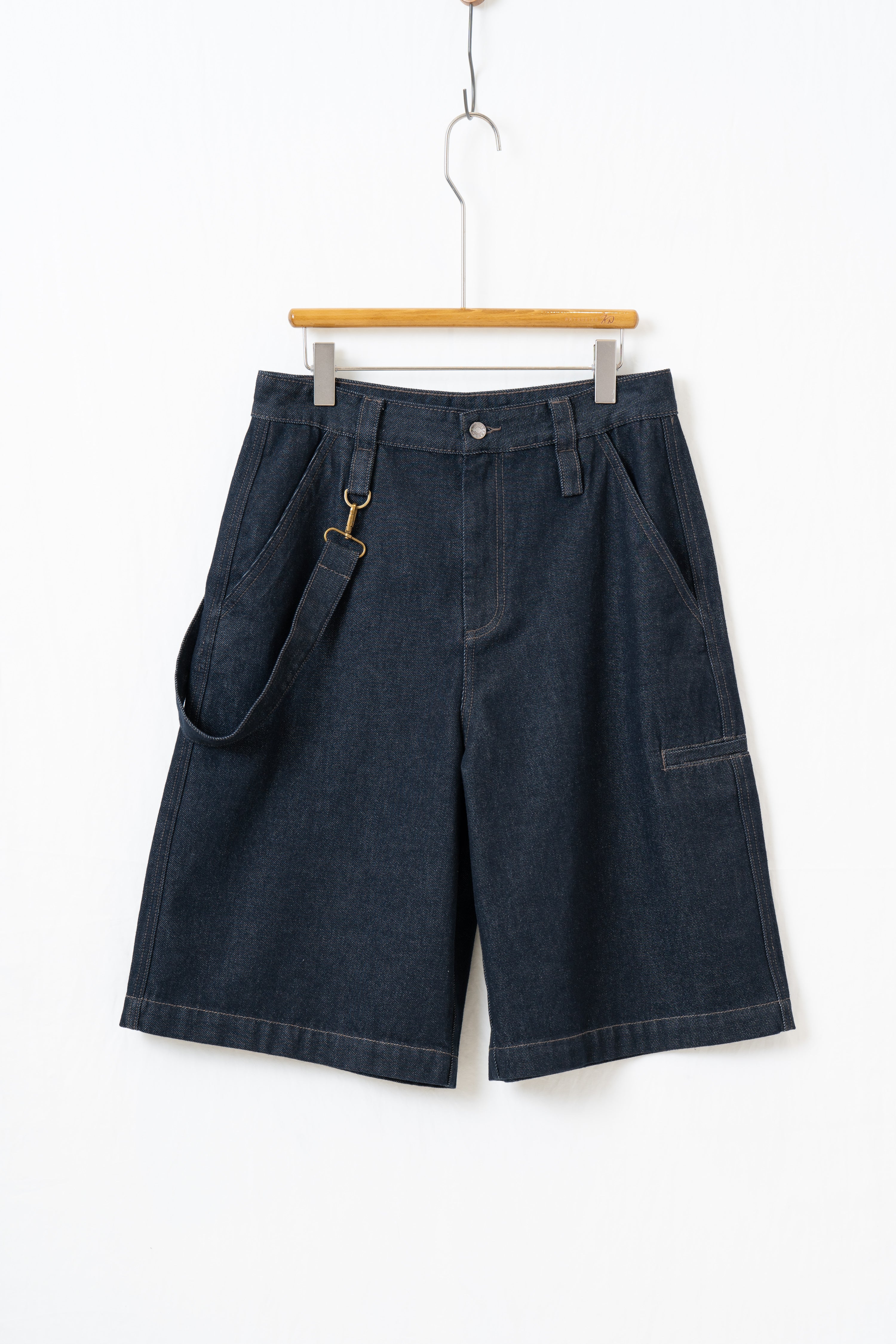 少年風デニムハーフパンツ