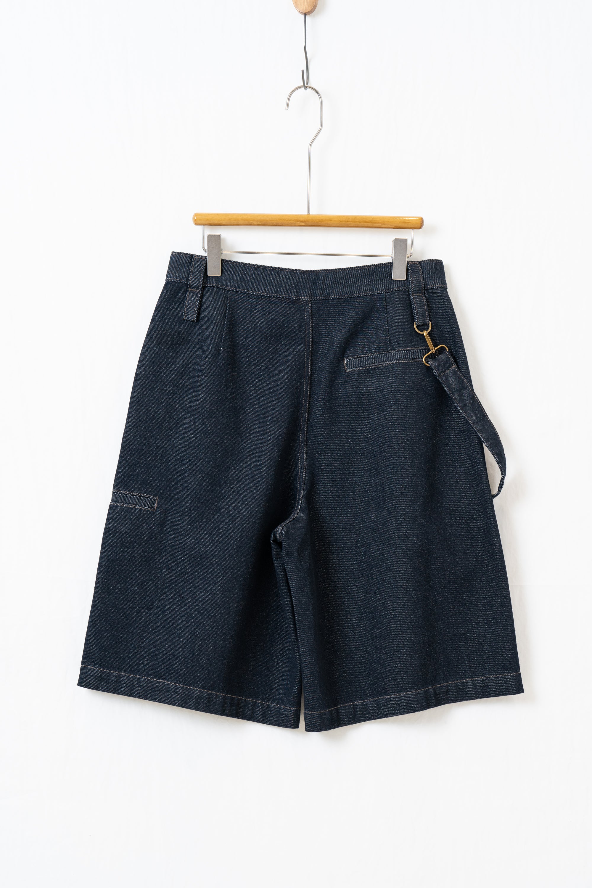 少年風デニムハーフパンツ