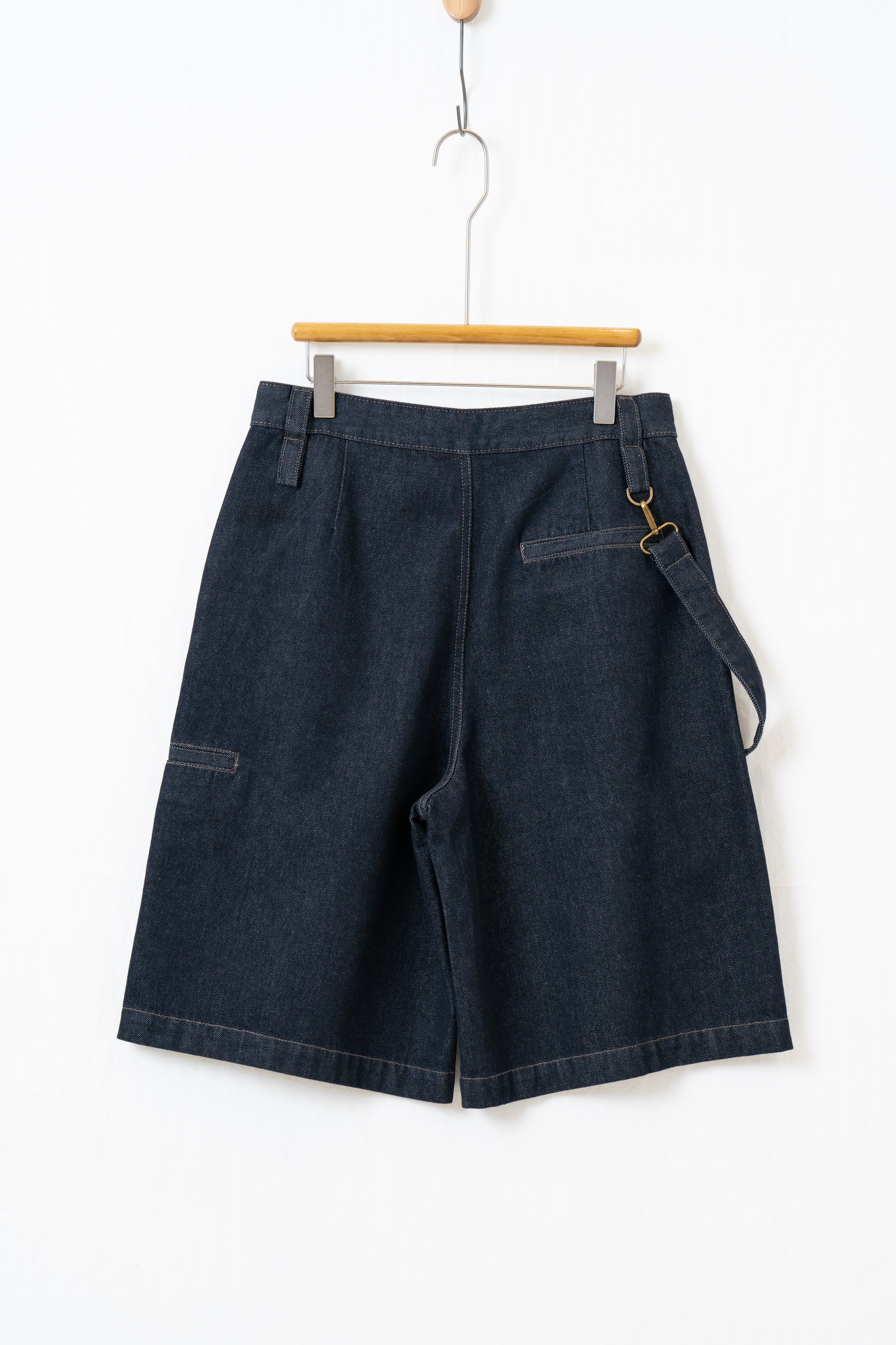 少年風デニムハーフパンツ