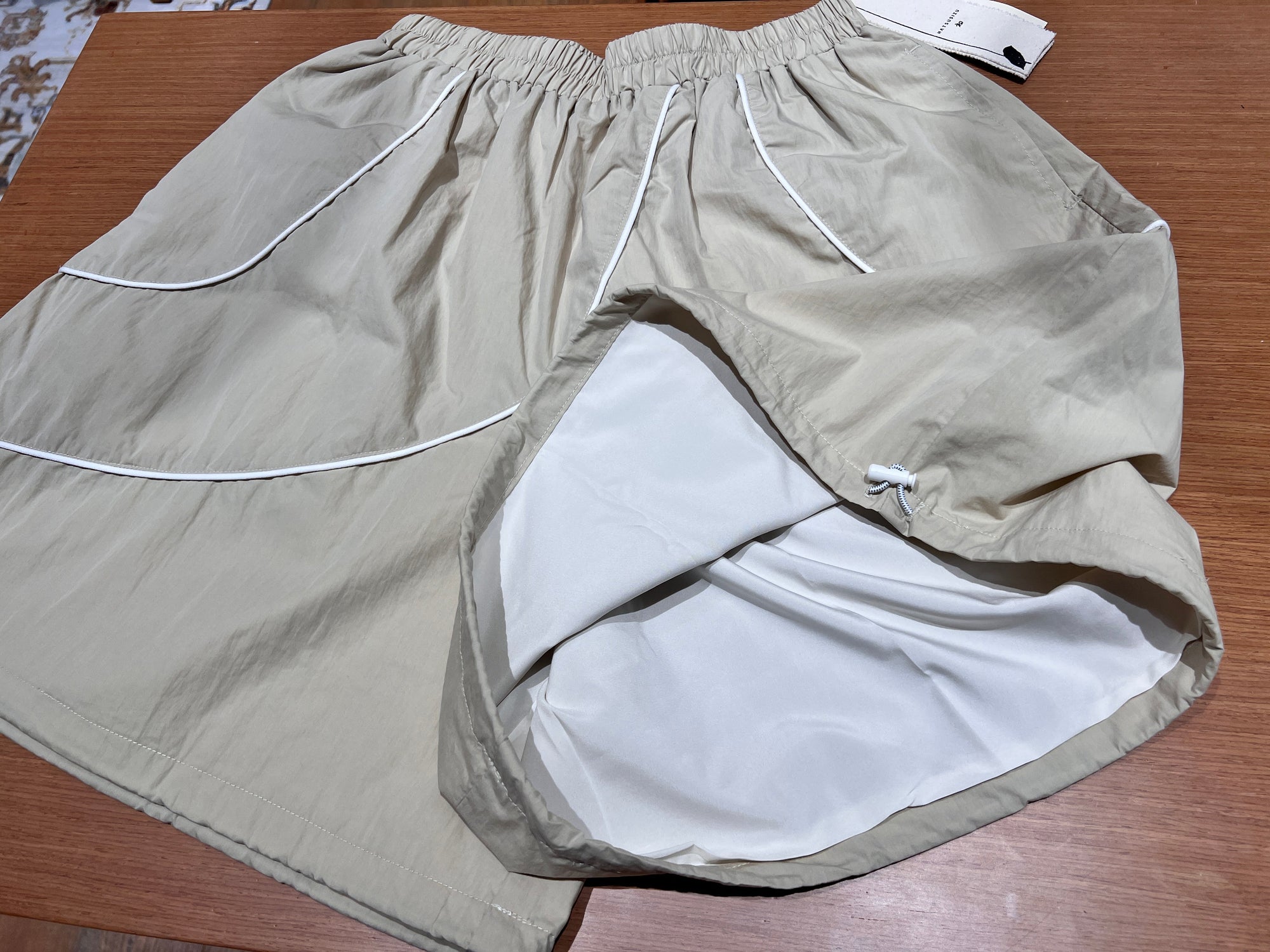 パイピングワイドショーツ