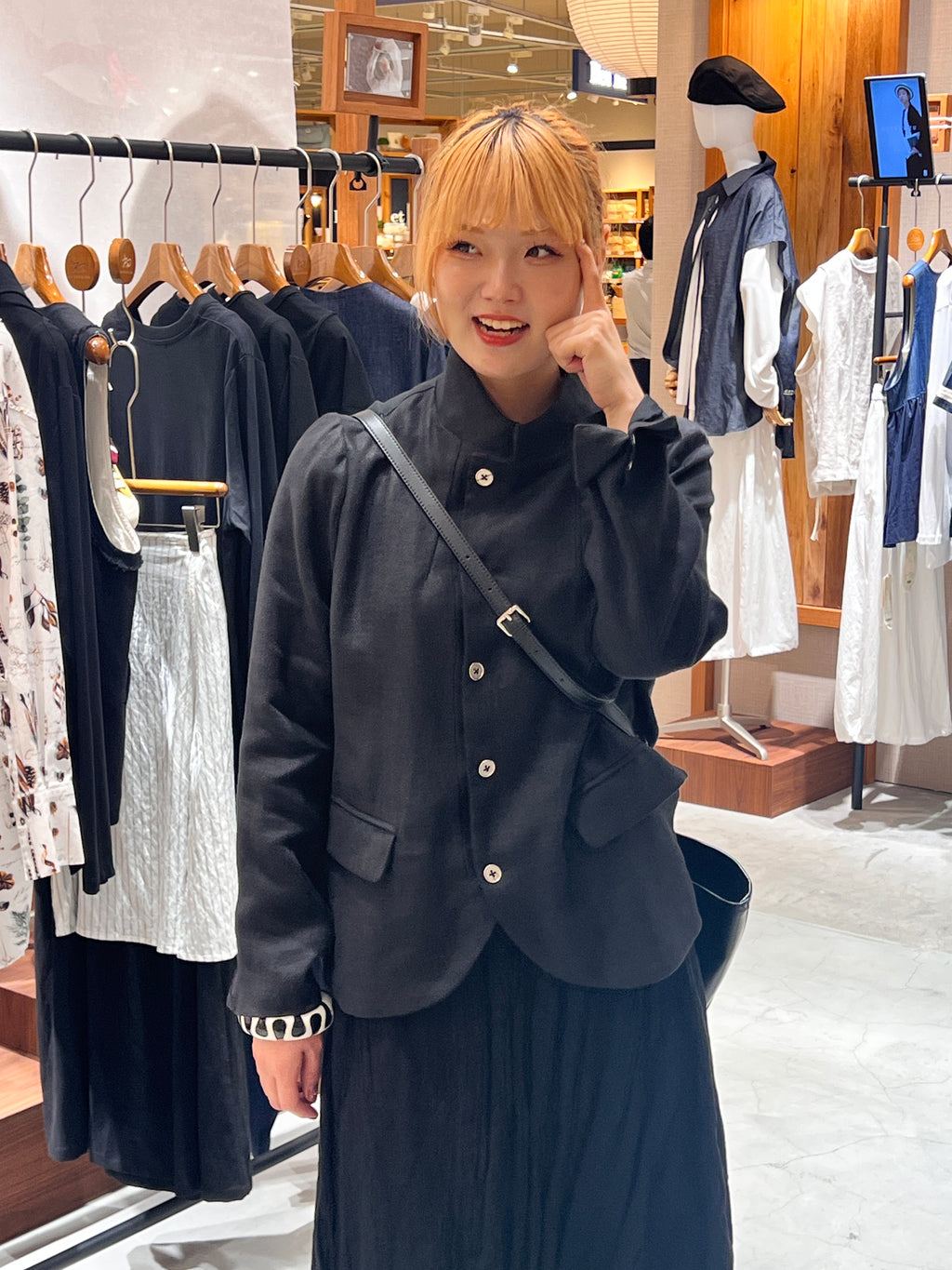 アーティスト風リネンジャケット