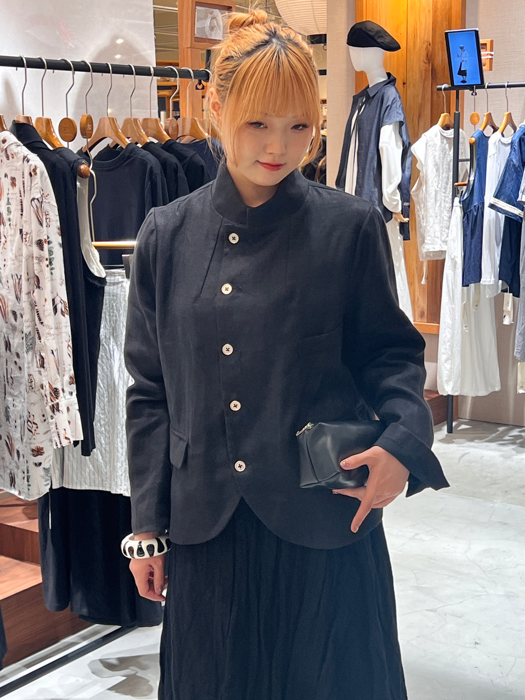 アーティスト風リネンジャケット