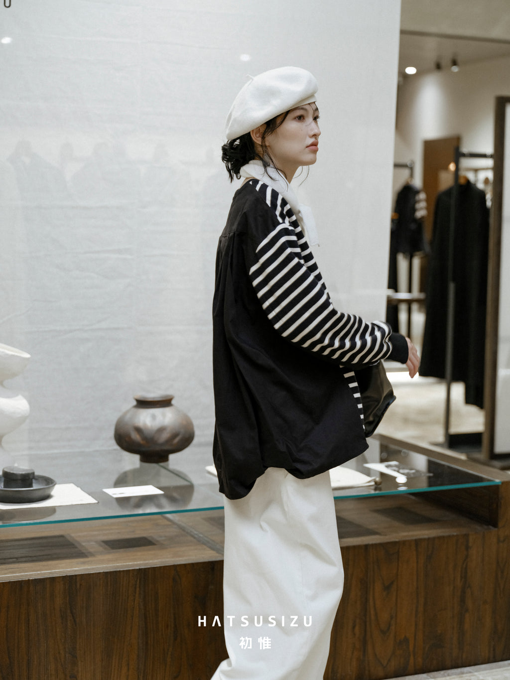 切替ボーダートップス