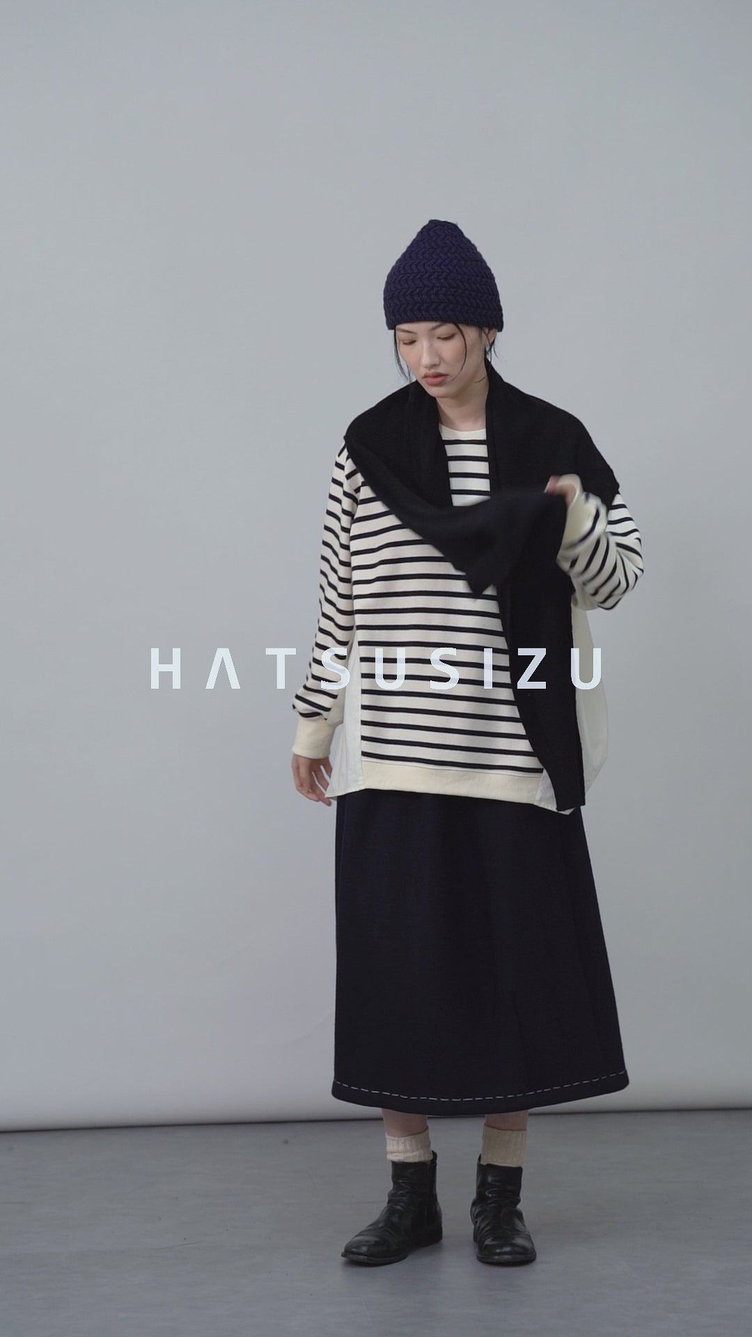 切替ボーダートップス