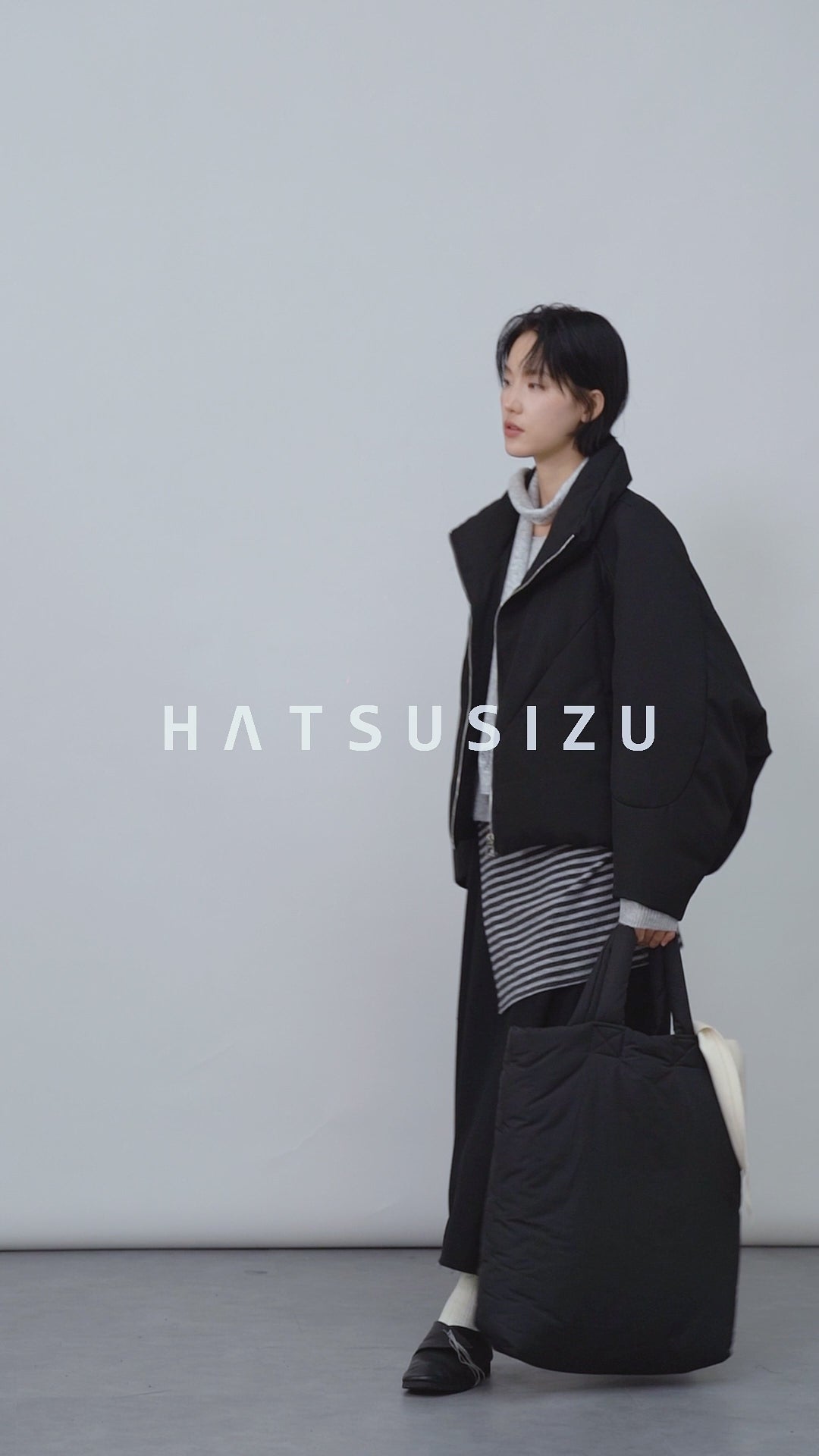 スタンドカラーショートダウン