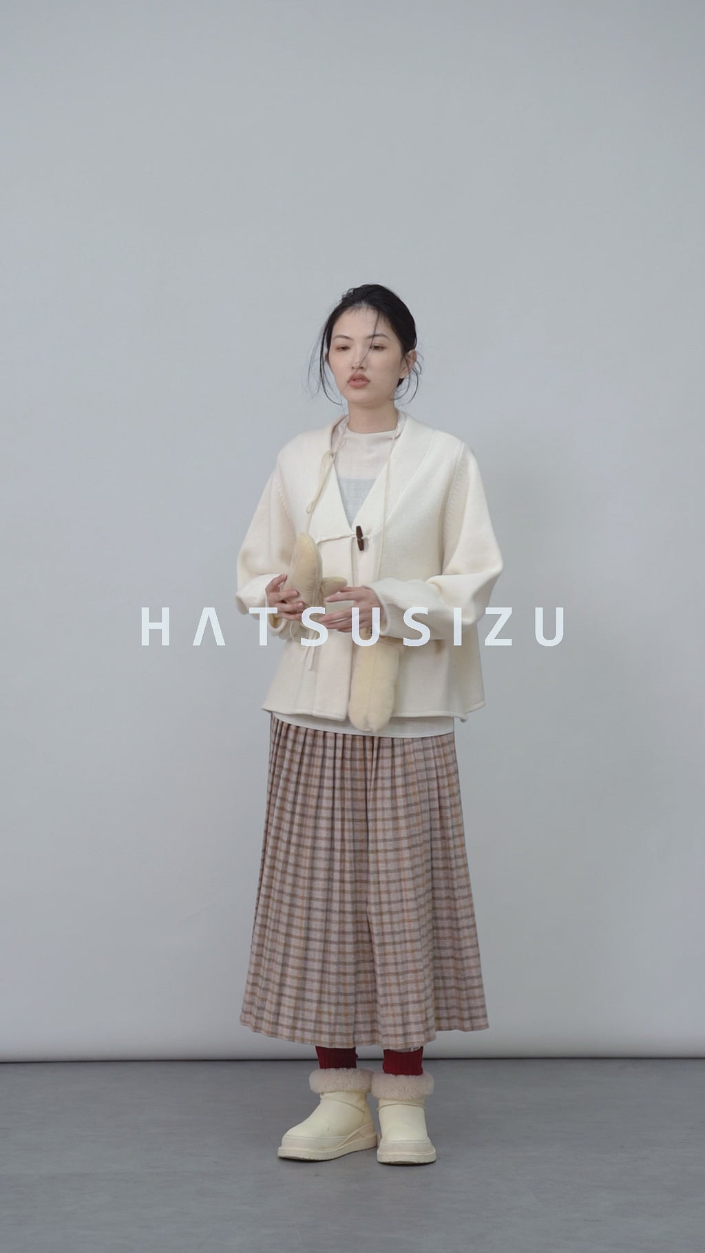 ウールプリーツスカート