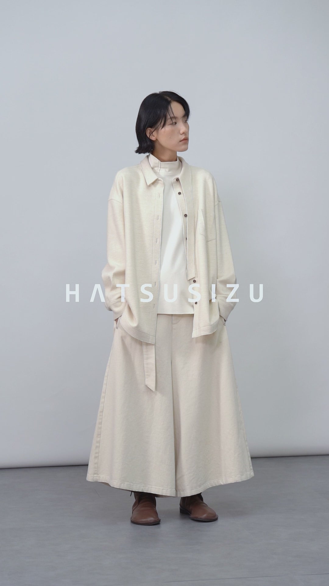 リボンワイドスカンツ