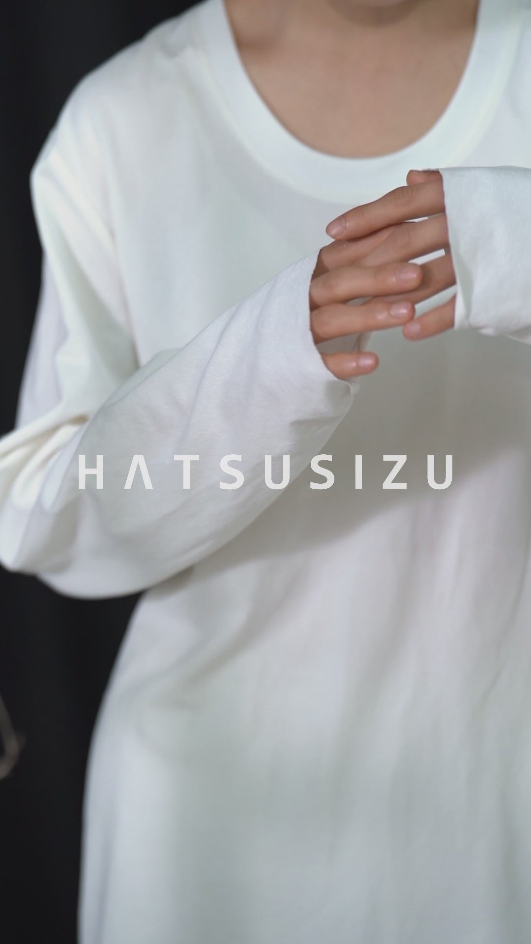 エコサイロンペーパー糸ロングTシャツ