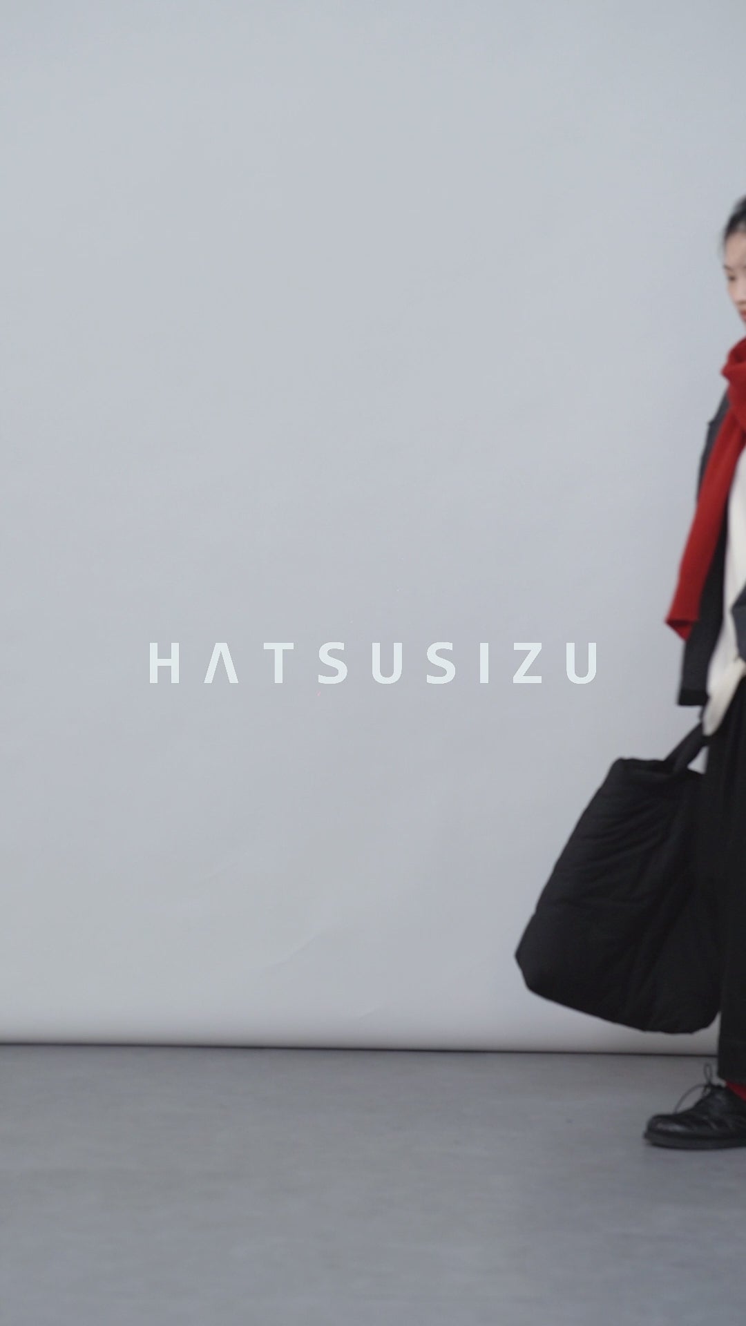 フード付きウールコート