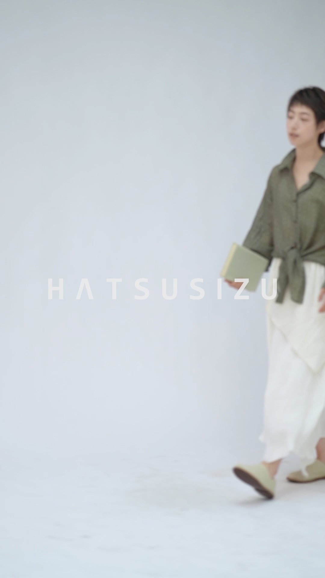 シワ加工アシンメトリースカート