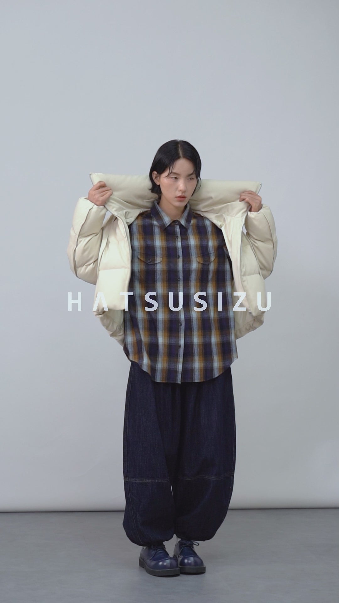 チェックカジュアルシャツ
