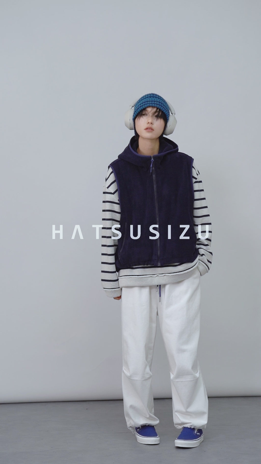 ボーダークルーネックスウェット