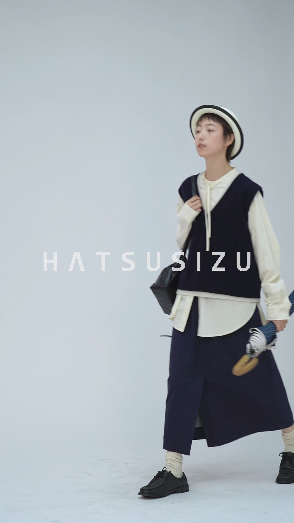 Vネックスマートニットベスト