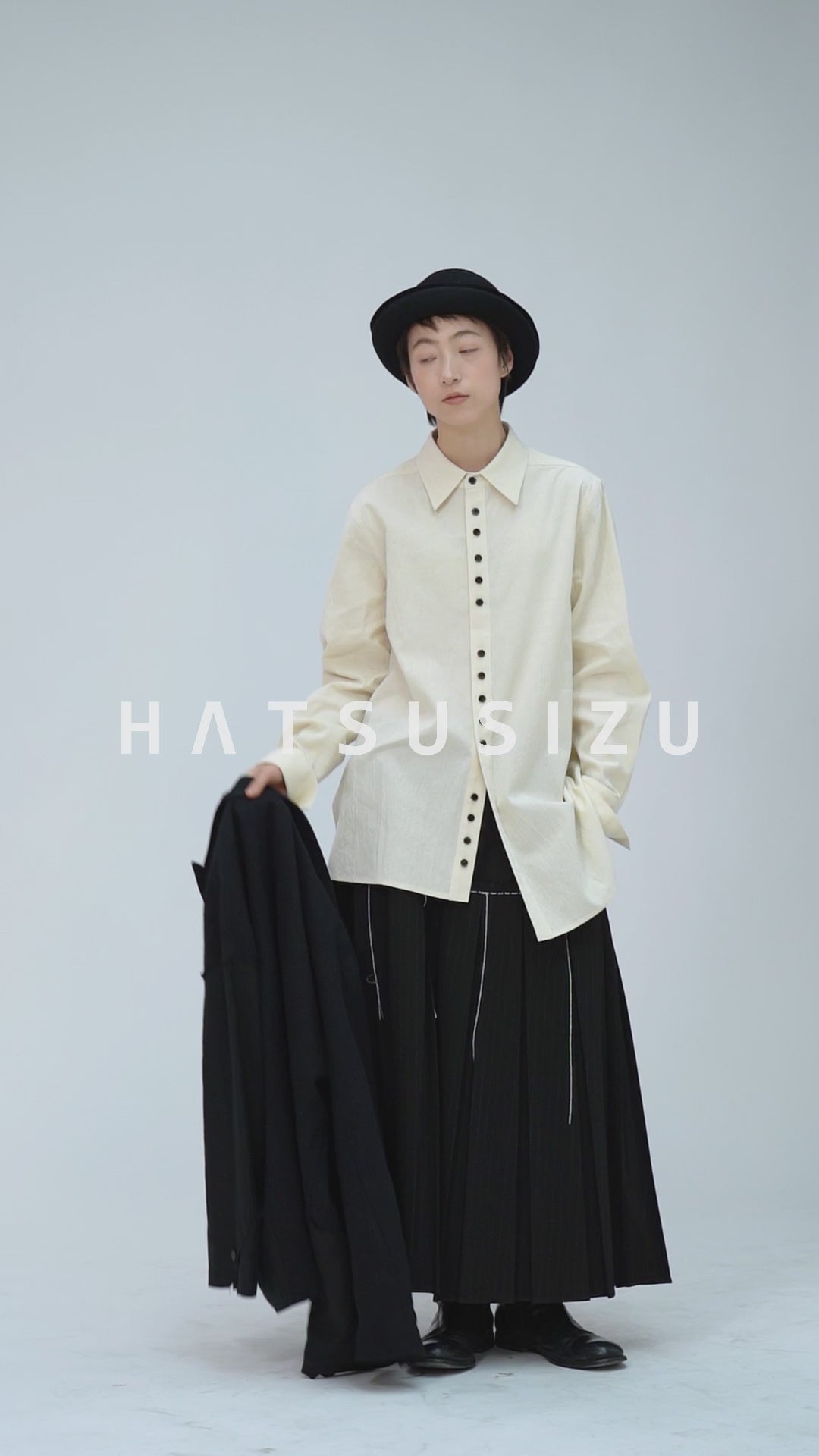 ルーズオープンカラーシャツ