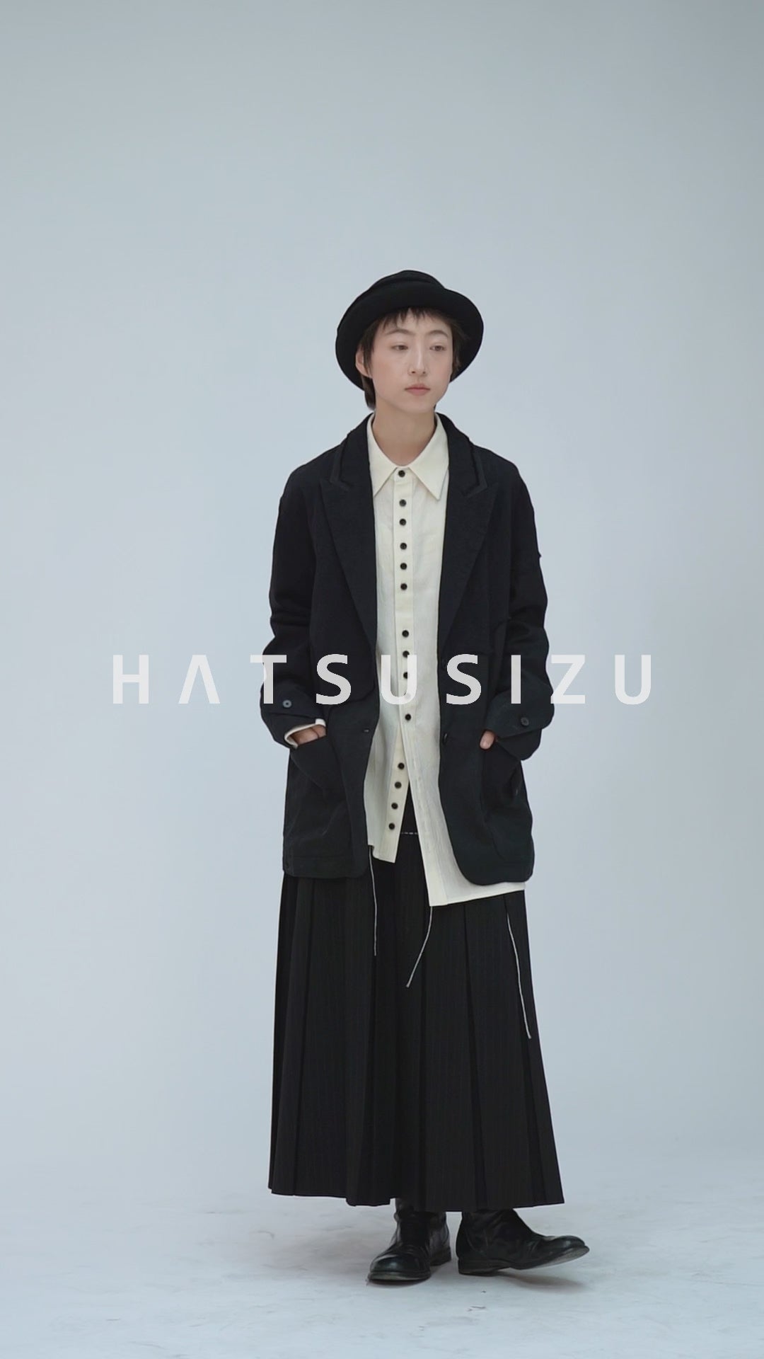 ルーズオープンカラーシャツ