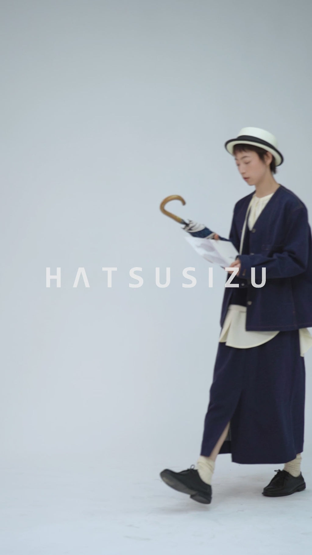 日系ニットデニムジャケット