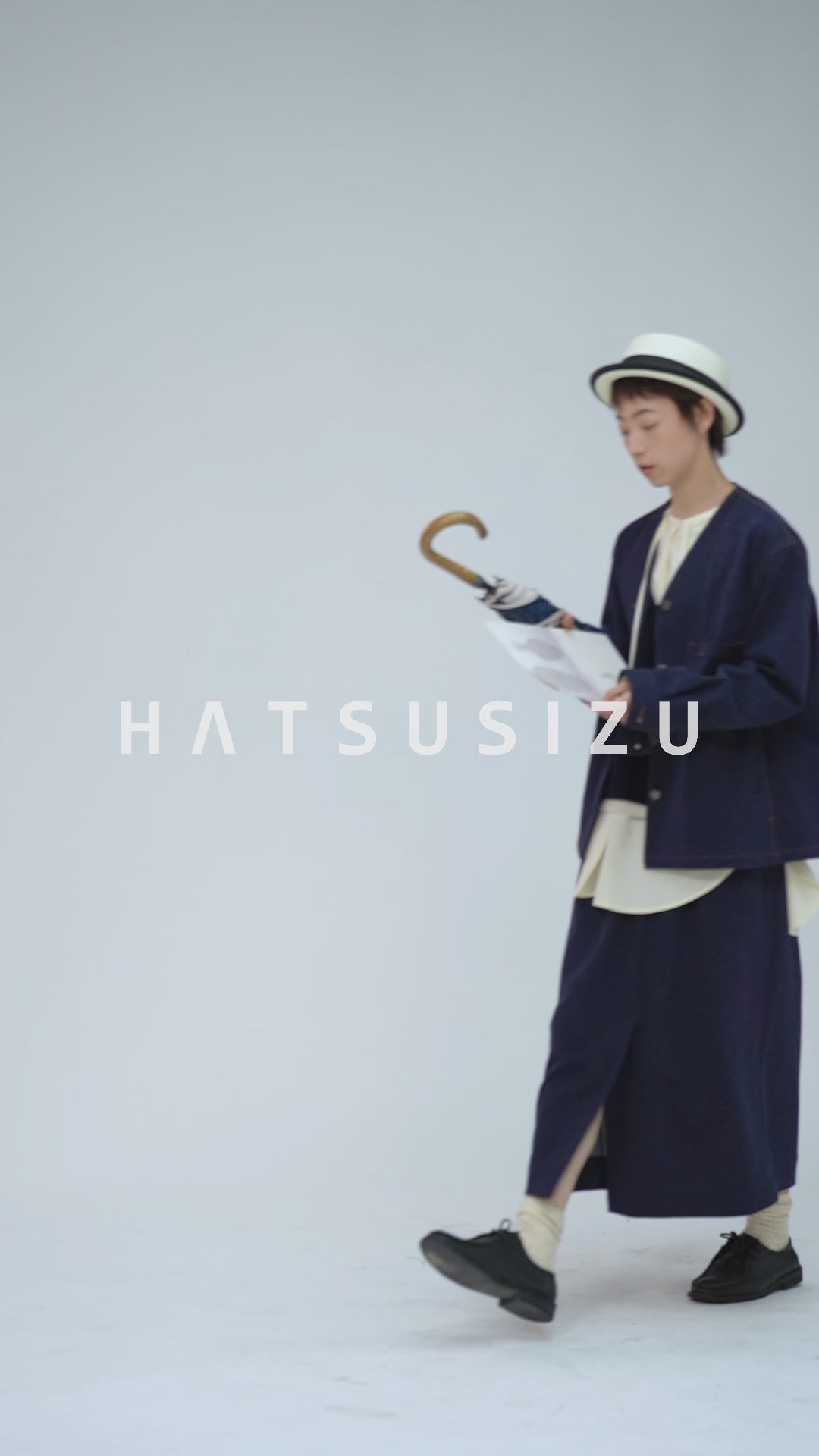 日系ニットデニムジャケット