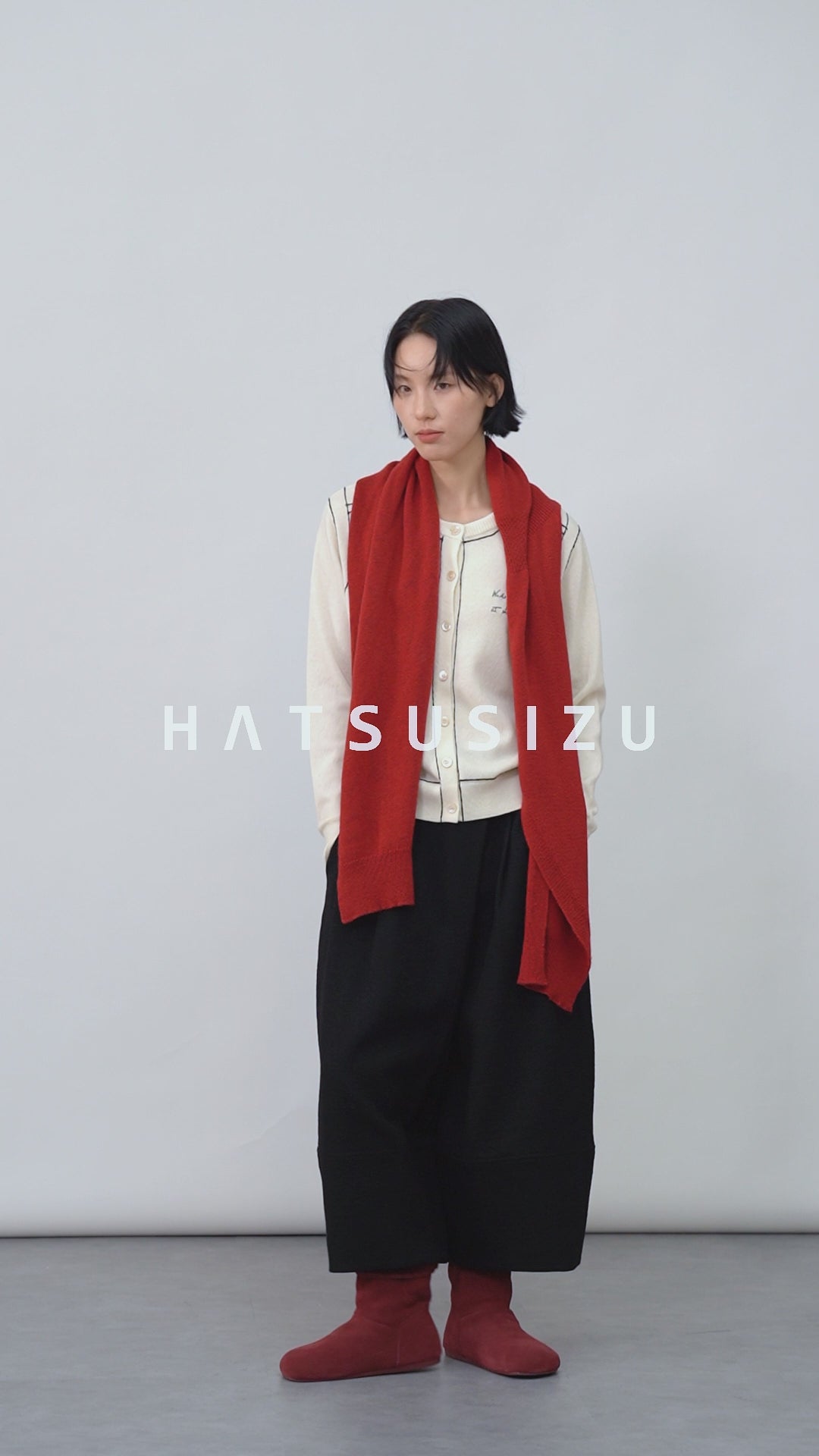 ウールワイドパンツ