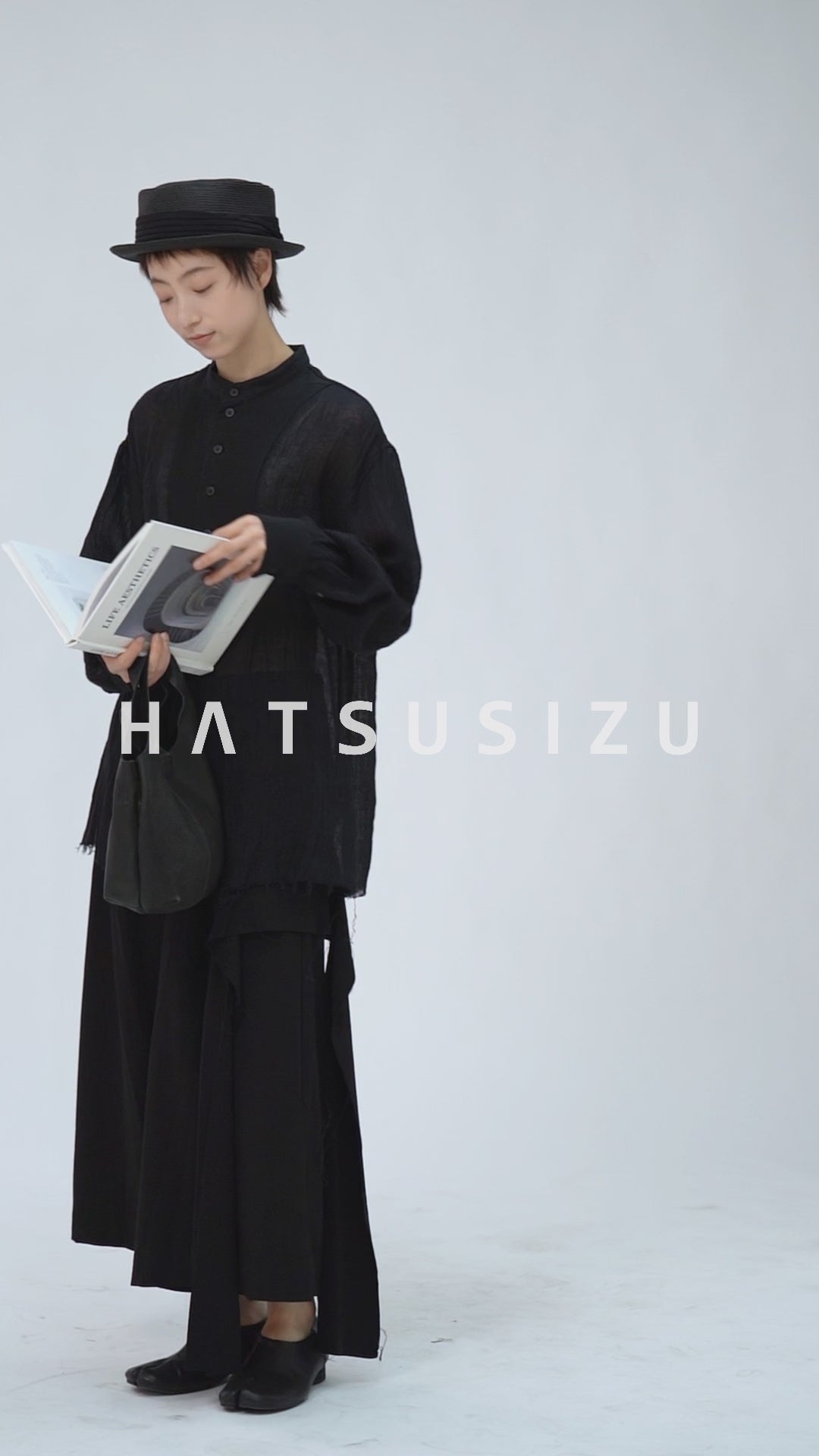 ナチュラルシワ加工切り替えシャツ