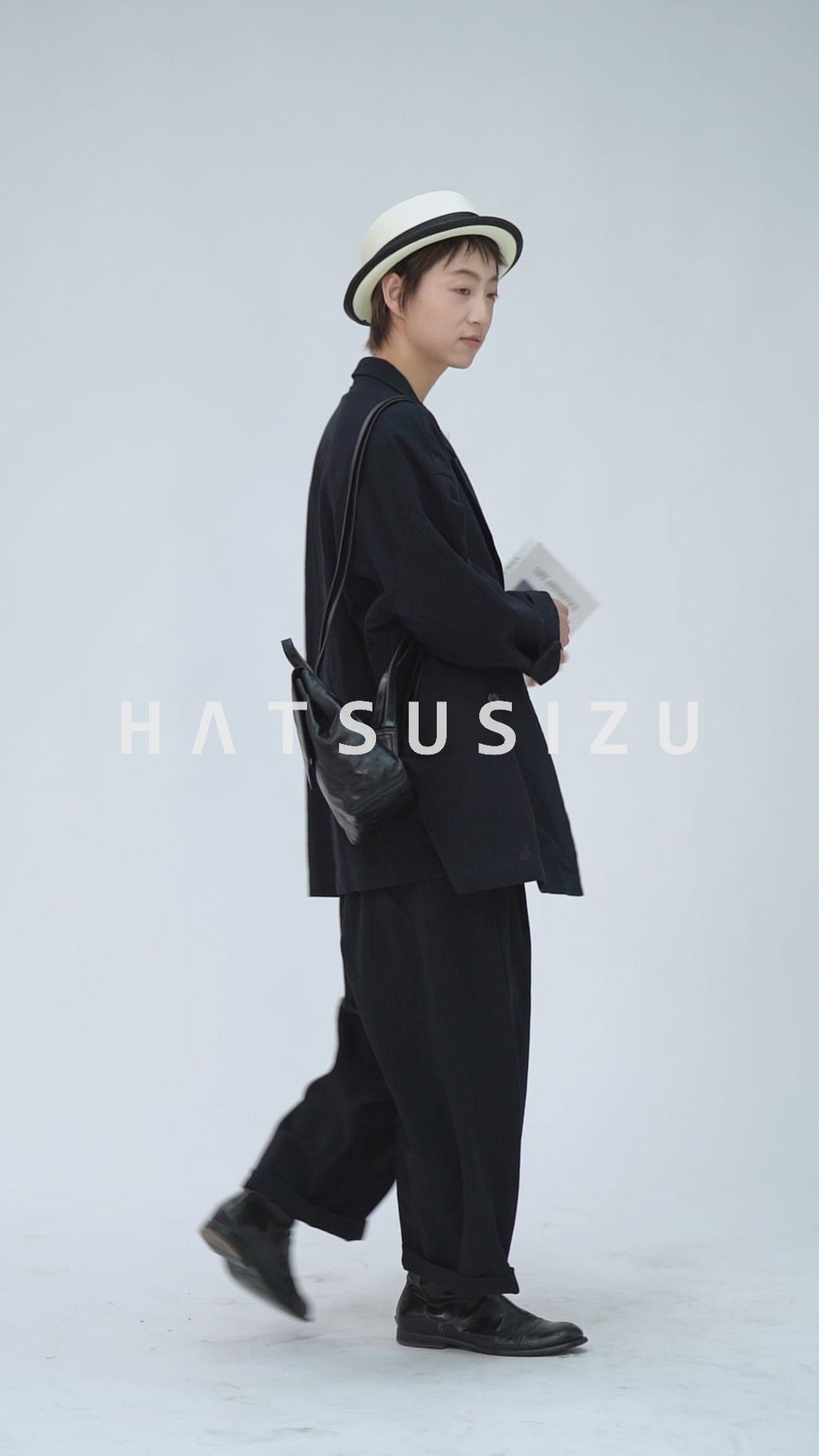 アシンメトリー紐付きジャケット