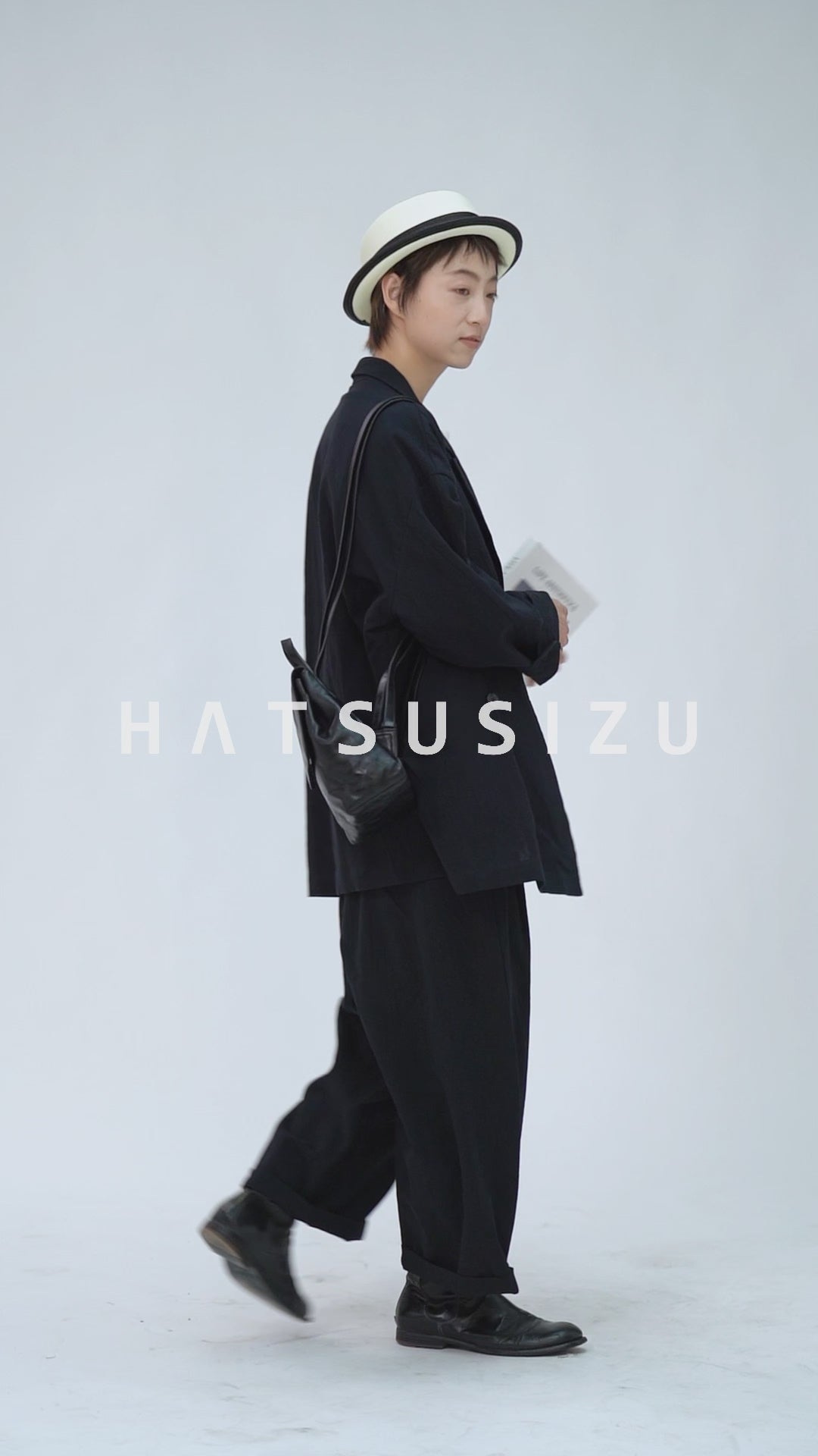 アシンメトリー紐付きジャケット